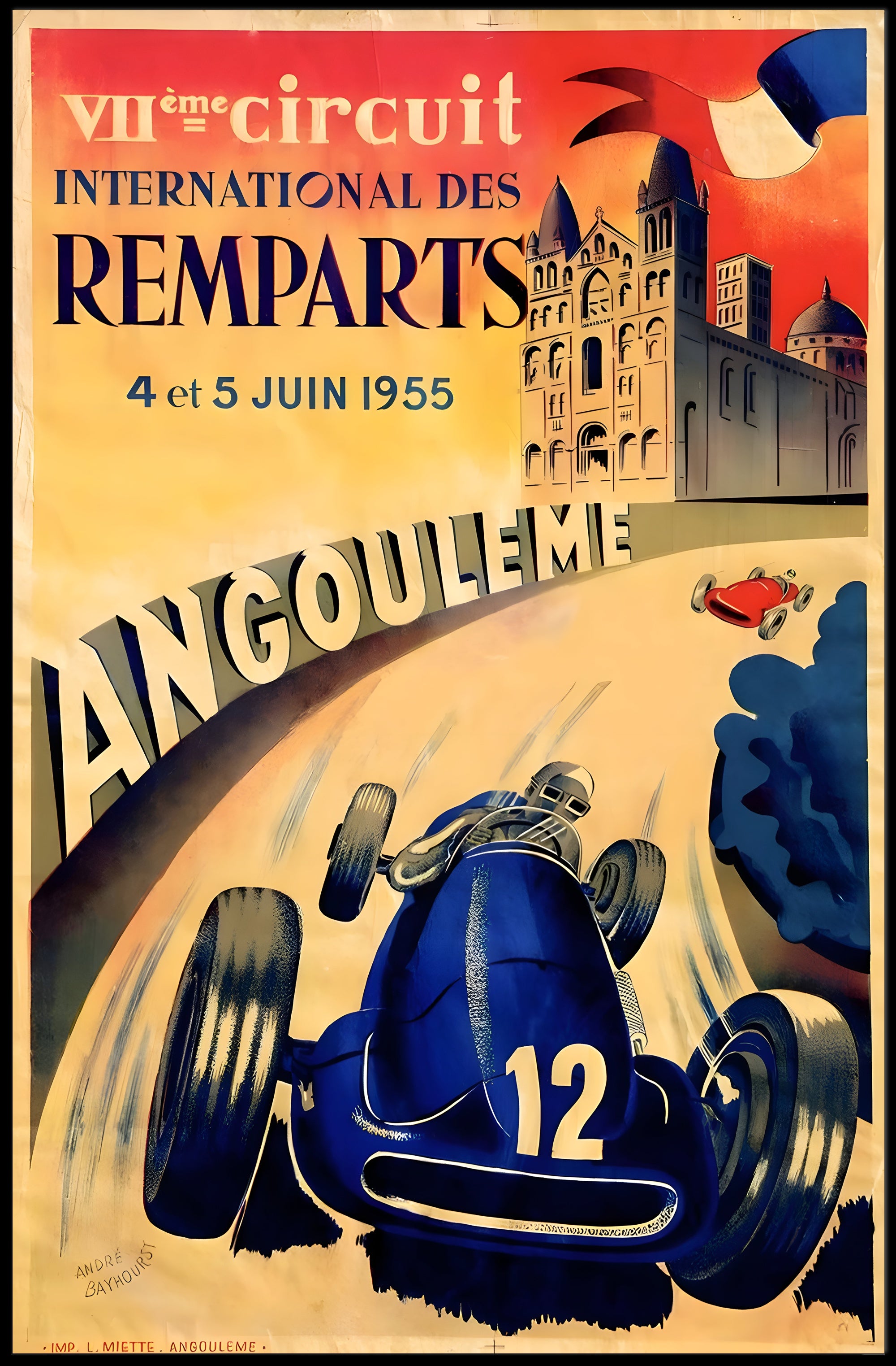 Circuit des Remparts 1955 Poster