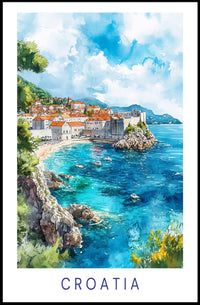 Coastal Beauty of Croatia Poster PosterGoat