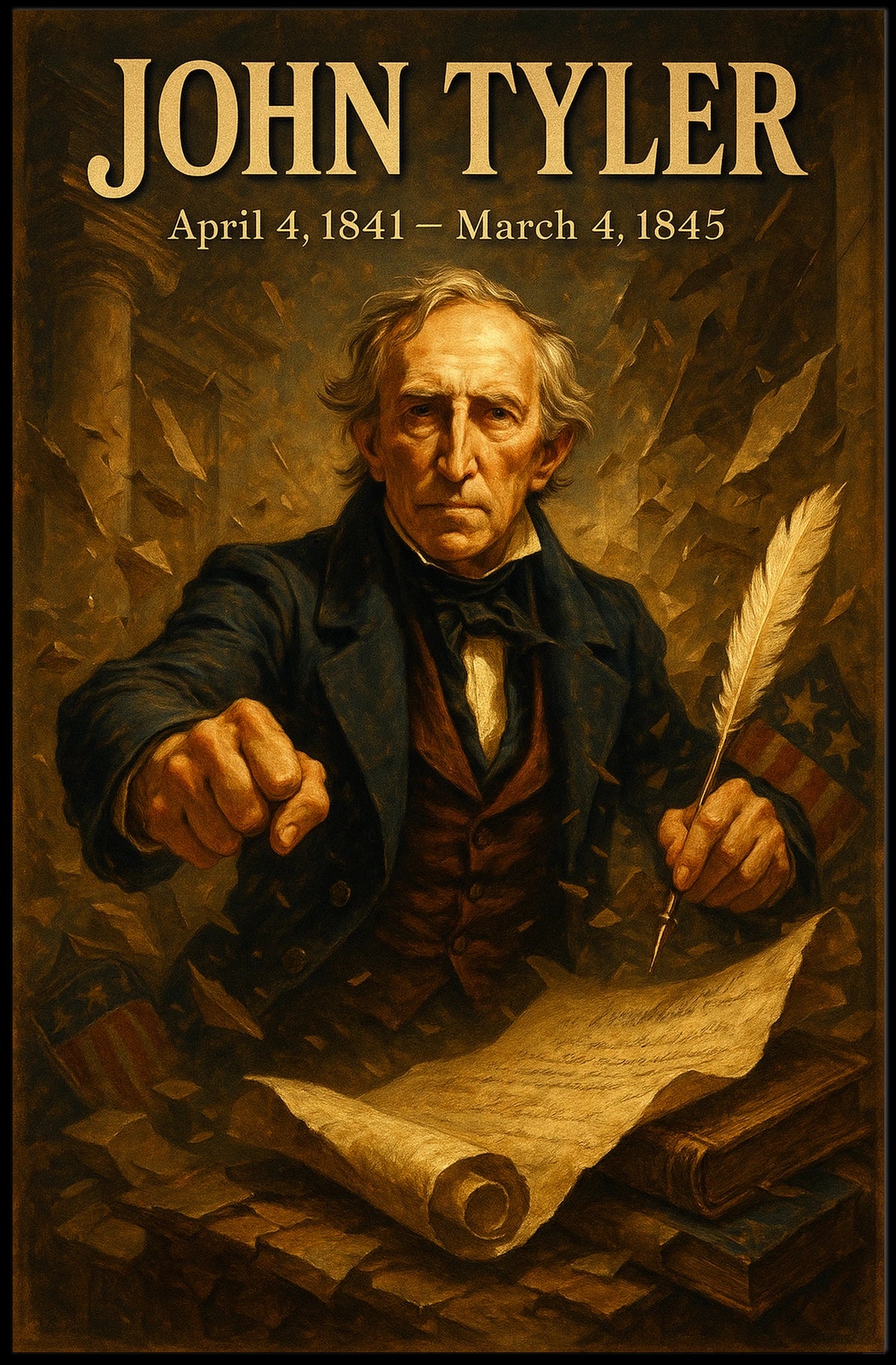 John Tyler 10th President Poster
