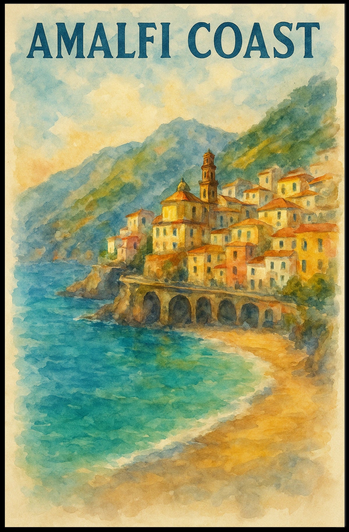 Amalfi Coast Scenic Beauty Poster