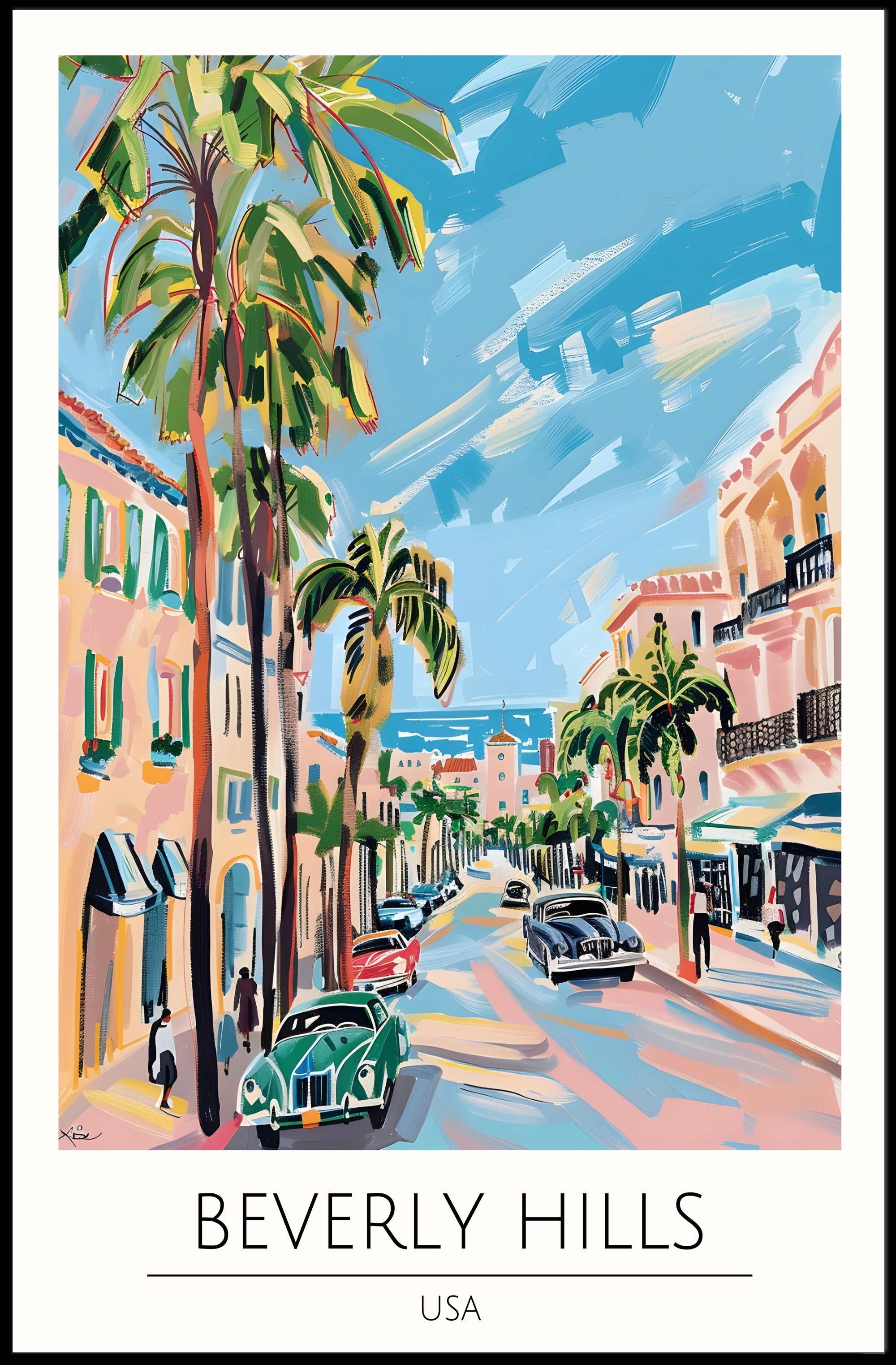 Beverly Hills Vibes Poster PosterGoat