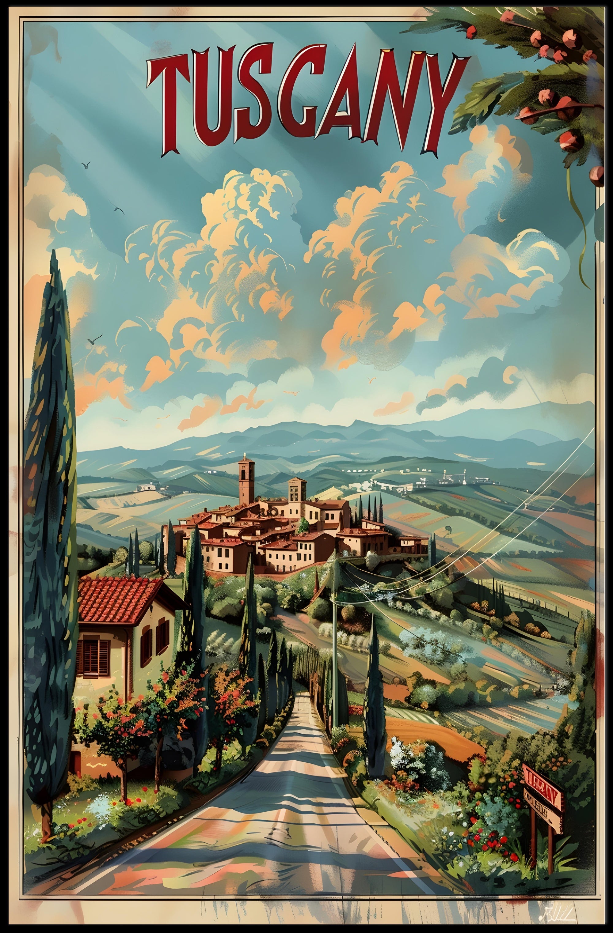 Enchanting Tuscany Poster