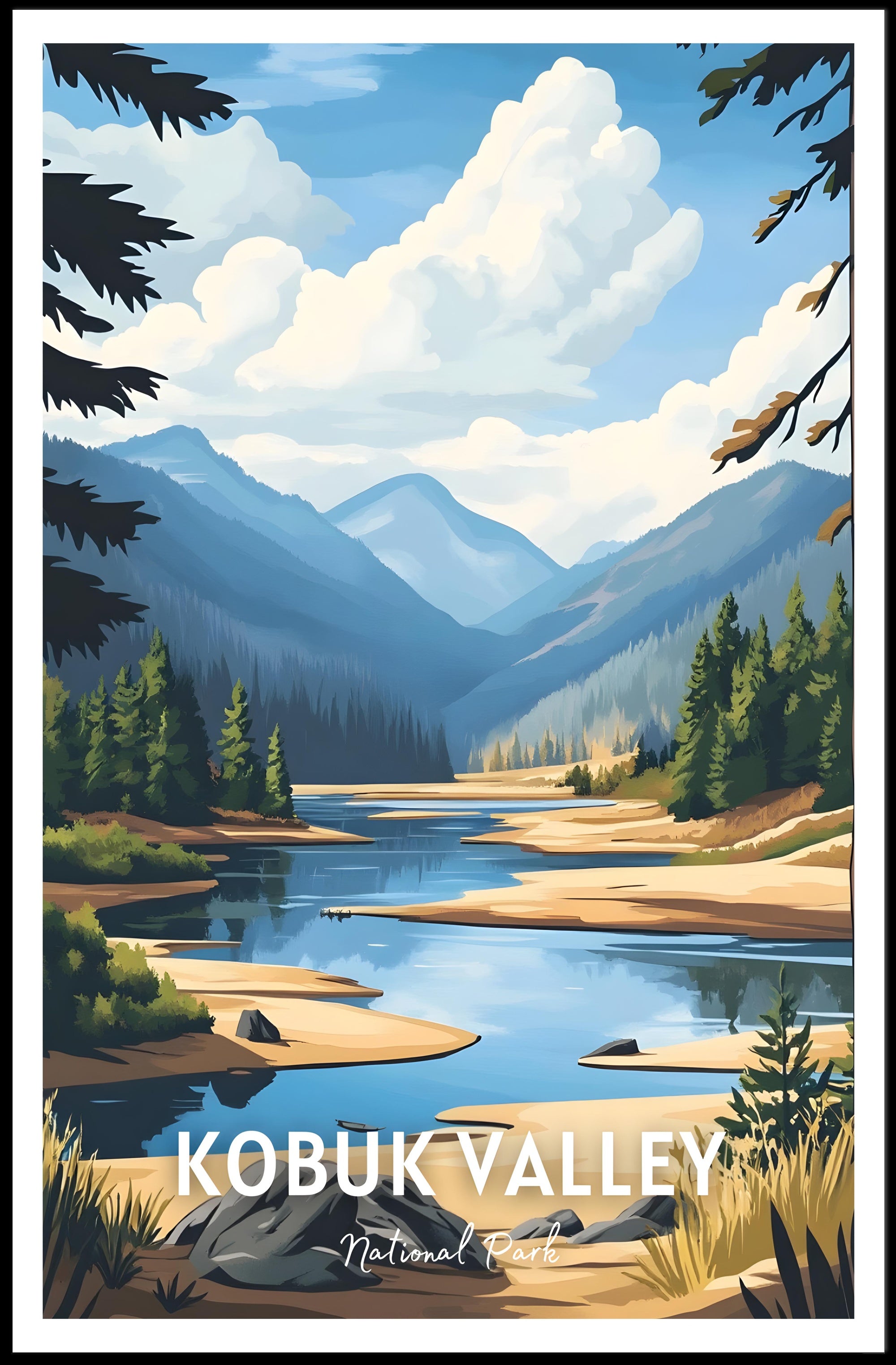 Kobuk Valley National Park Scenic Poster