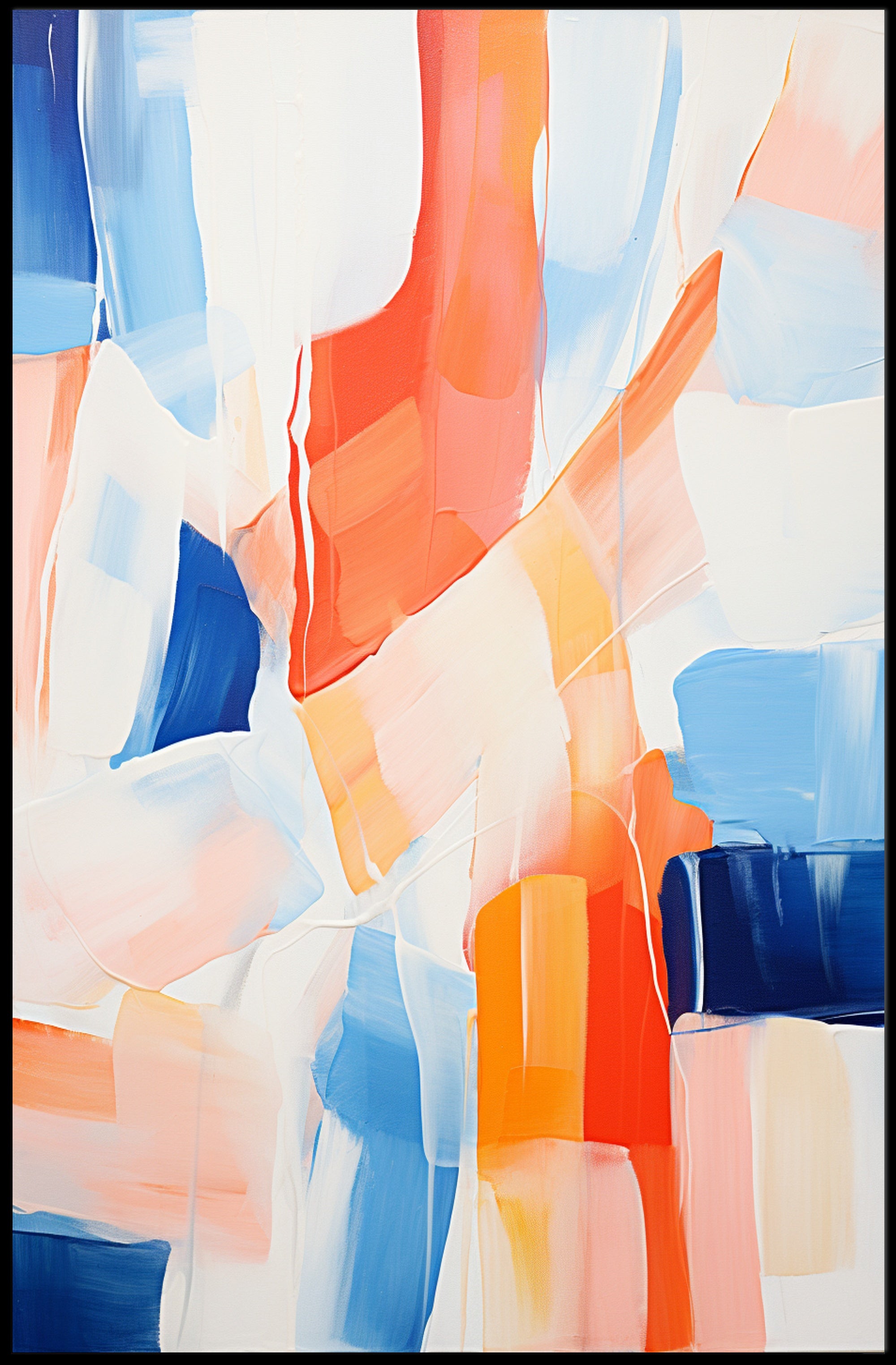 Abstract Color Symphony Abstract Poster