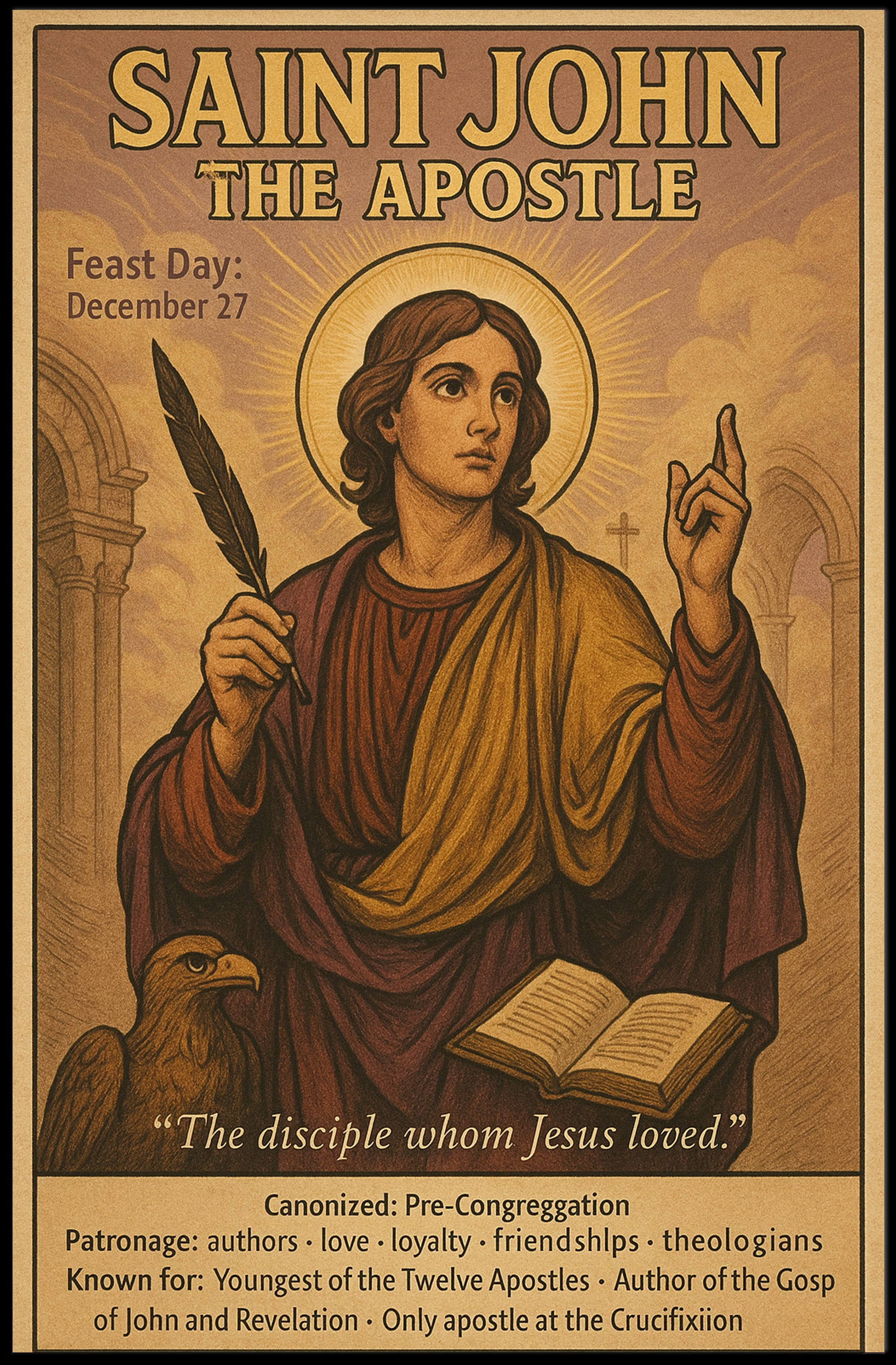 Saint John the Apostle Poster PosterGoat