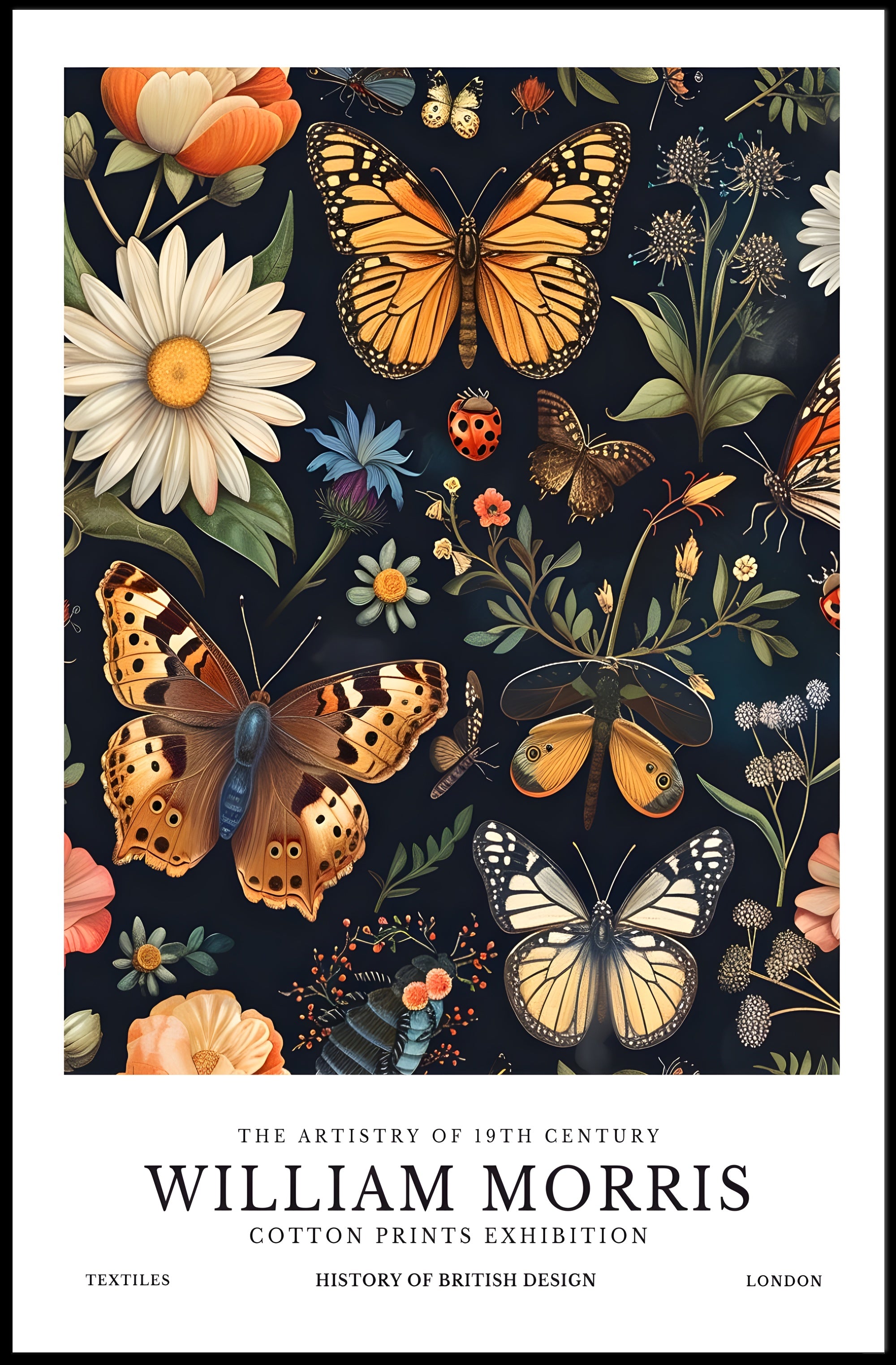 William Morris Exhibition Heritage Poster