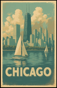 Chicago Skyline Poster
