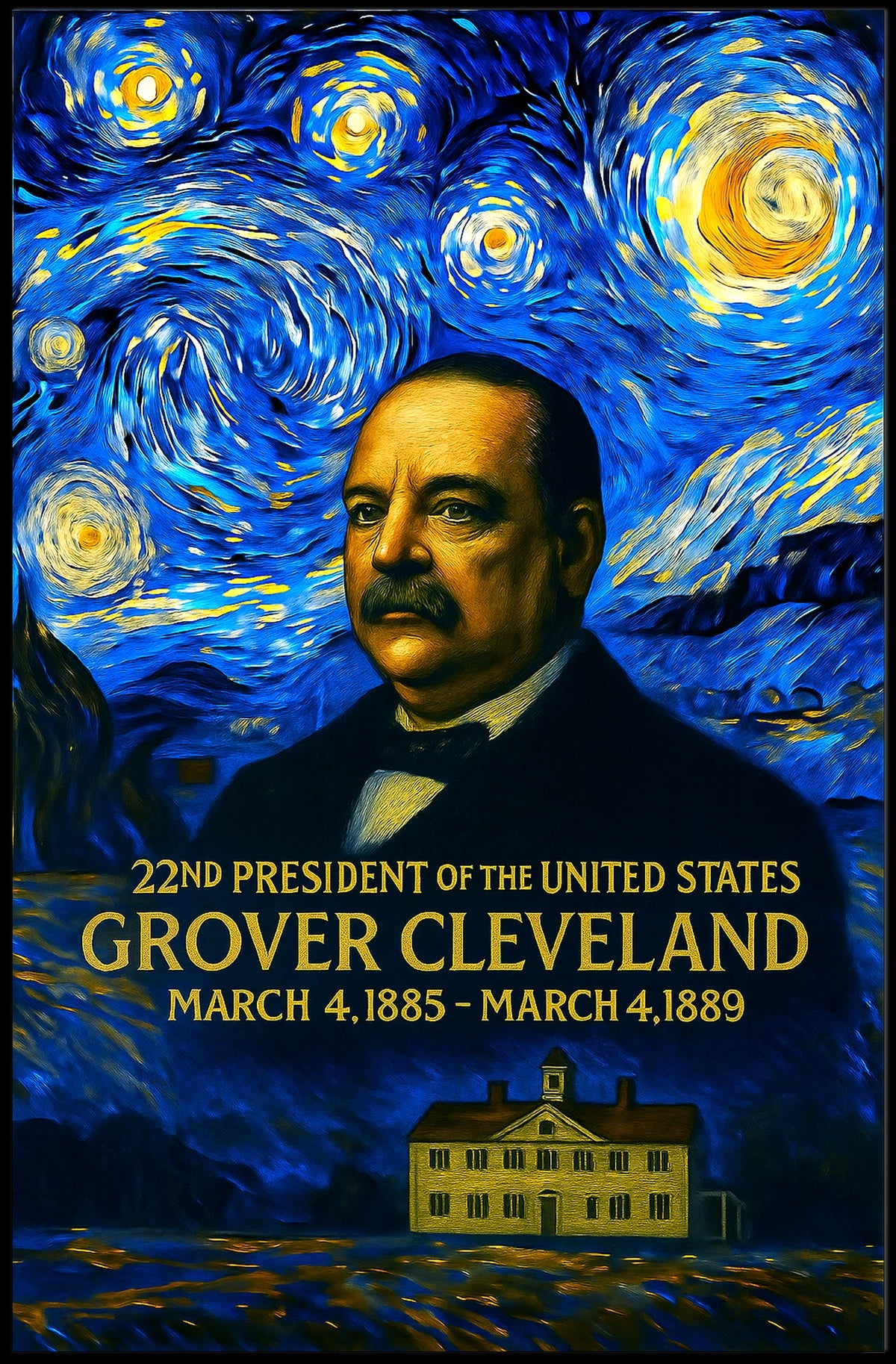 Grover Cleveland 22nd President of the United States Presidential Masterpiece Series Poster