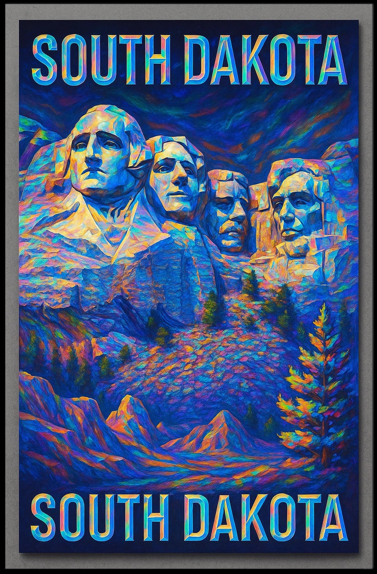 Mount Rushmore In South Dakota Poster