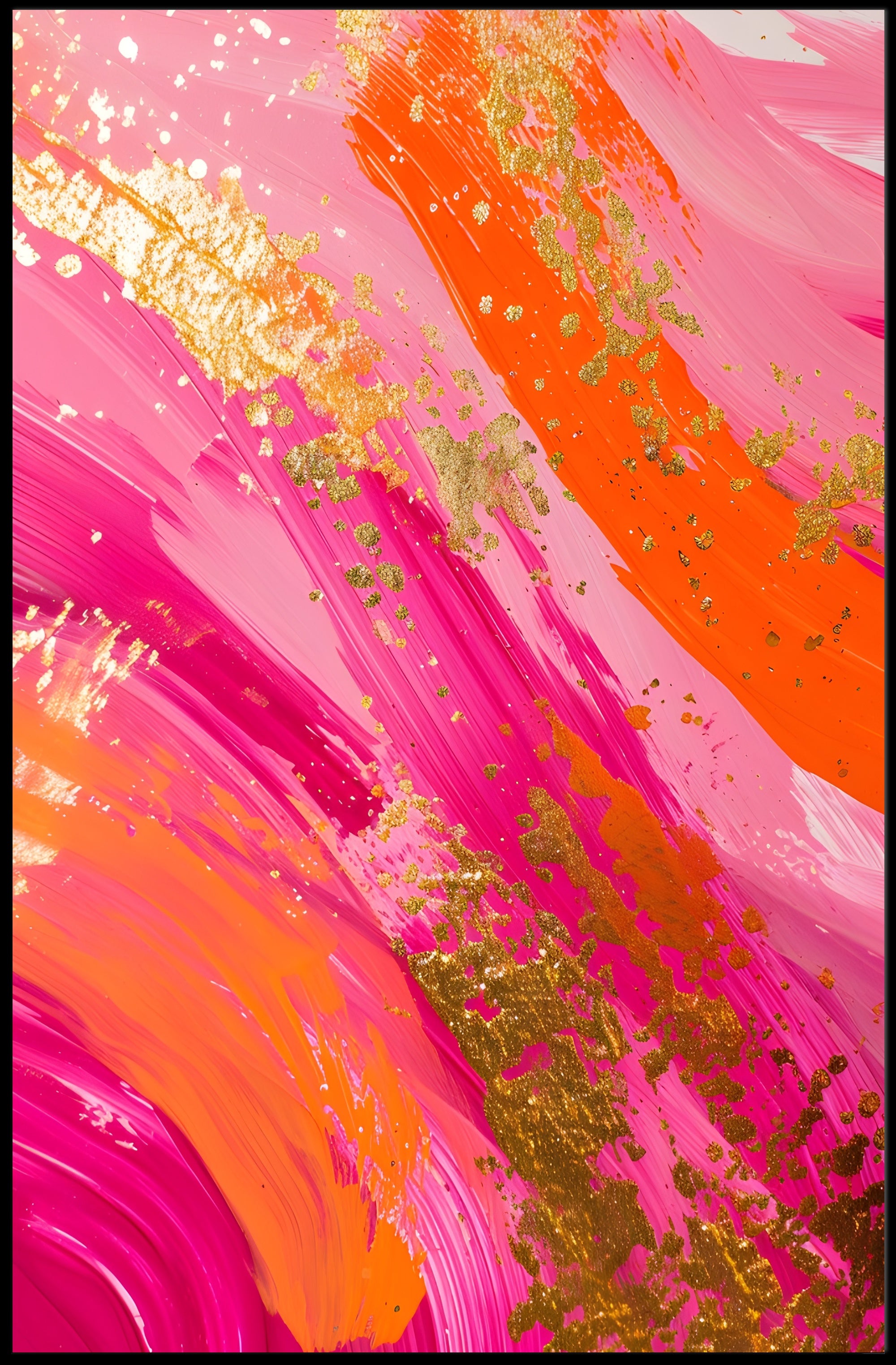 Vibrant Swirl Abstract Art Poster for Contemporary Spaces PosterGoat