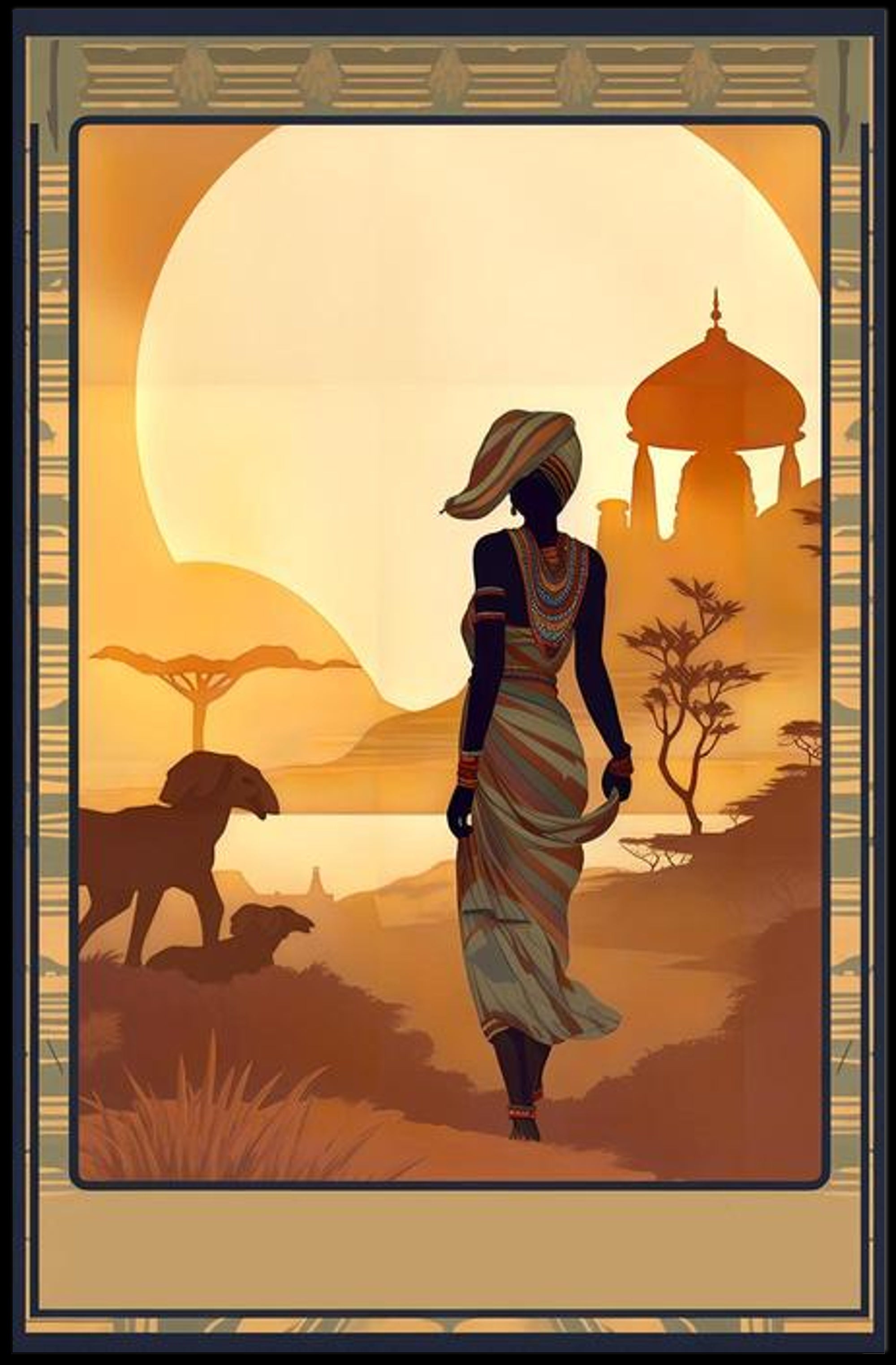 Sunset Silhouette Poster