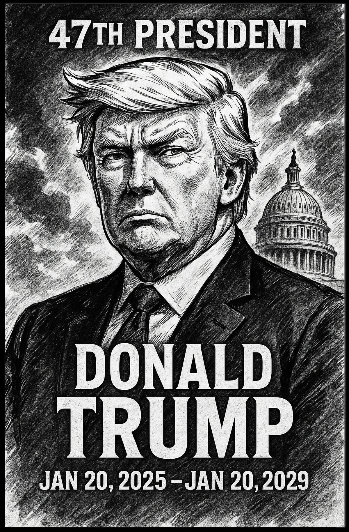 Donald Trump 47th President Poster