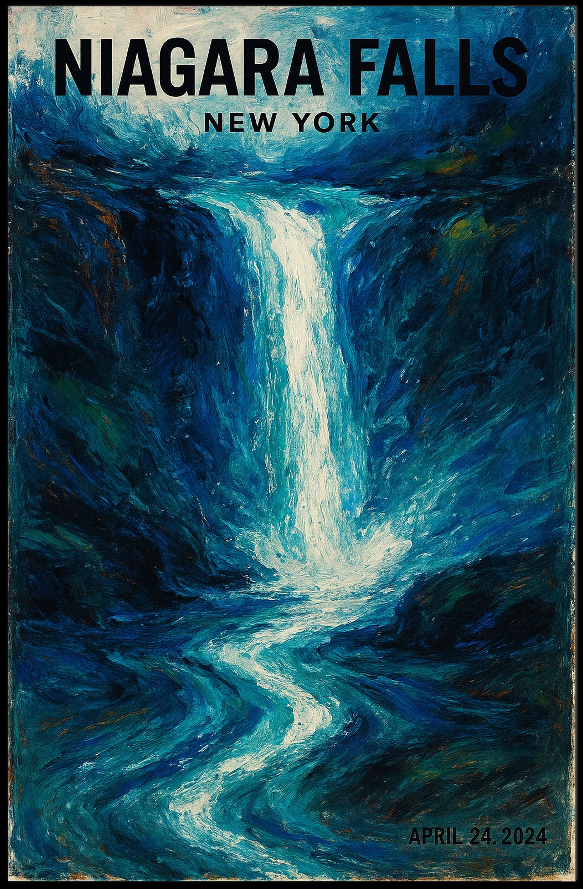 Niagara Falls Adventure Travel Poster
