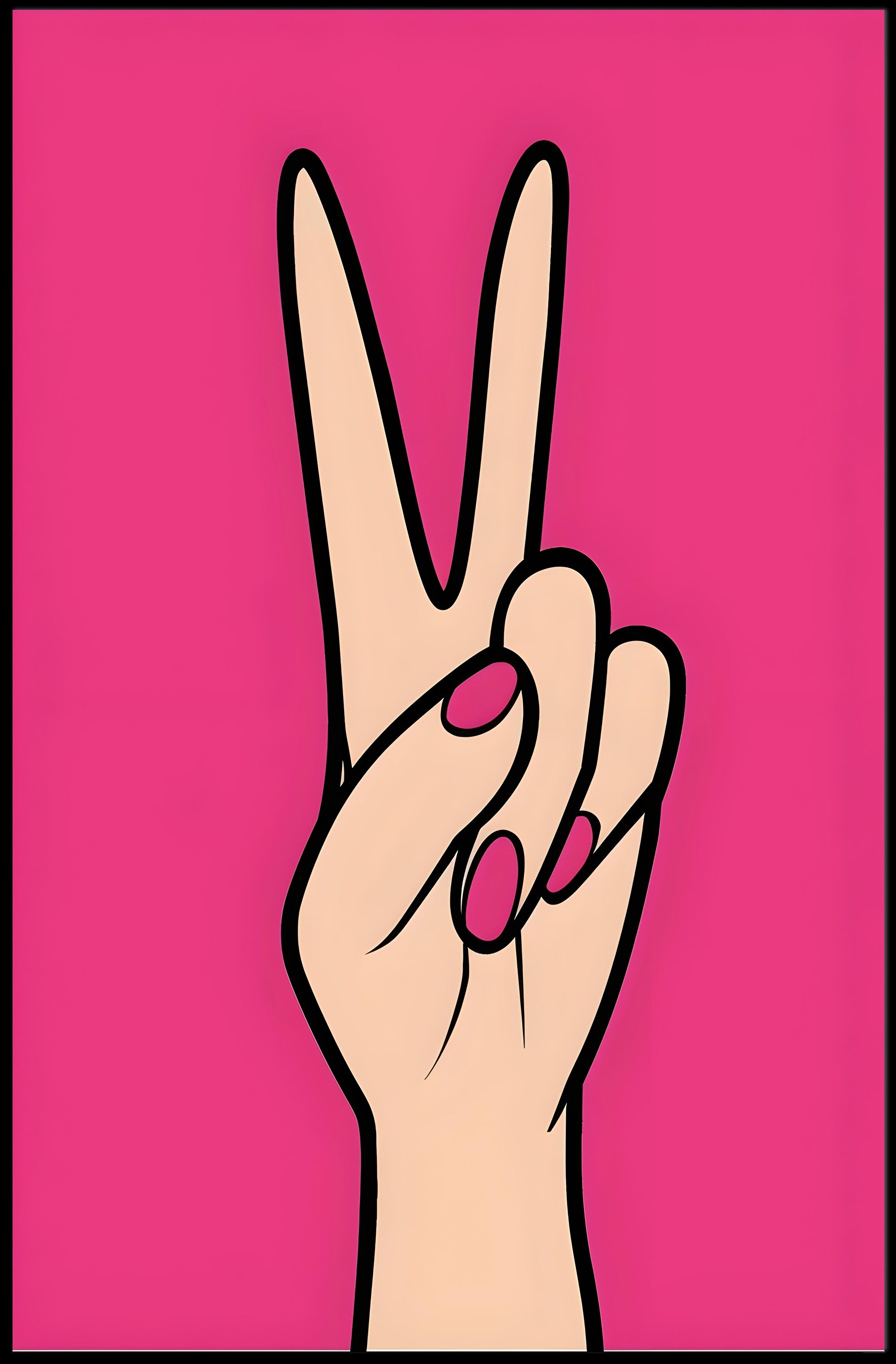 Peace in Pink Poster