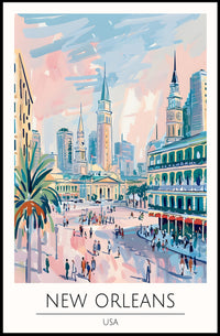 Vibrant New Orleans Poster PosterGoat