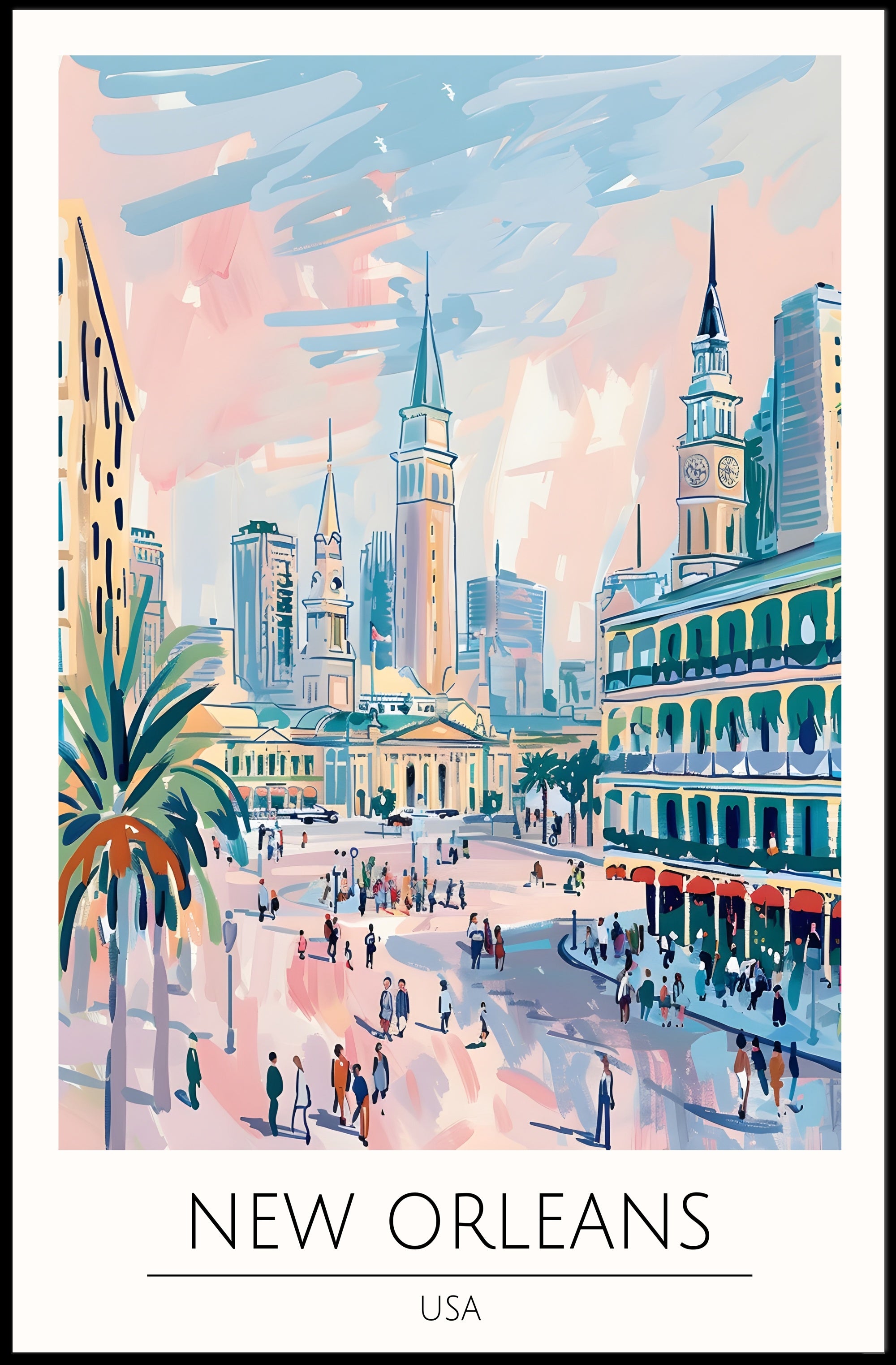 Vibrant New Orleans Poster PosterGoat