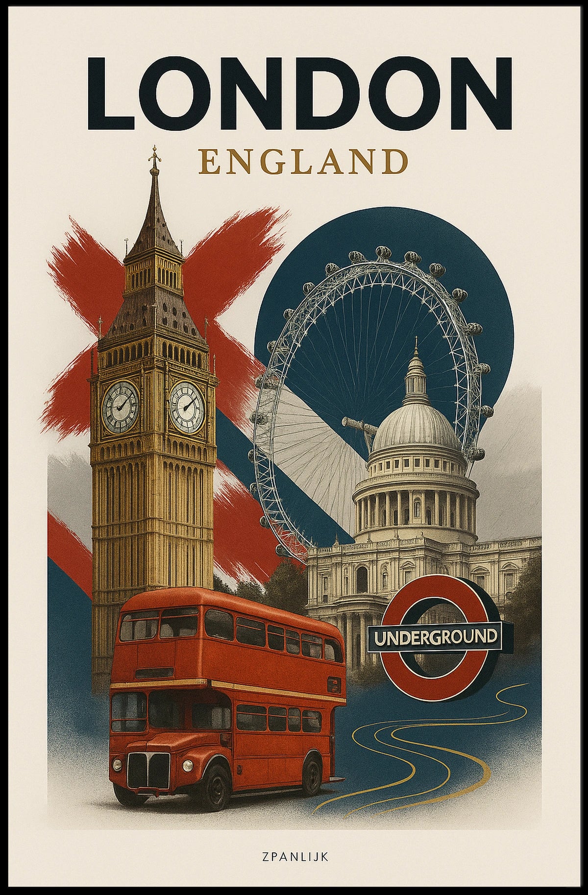 London Landmarks Poster