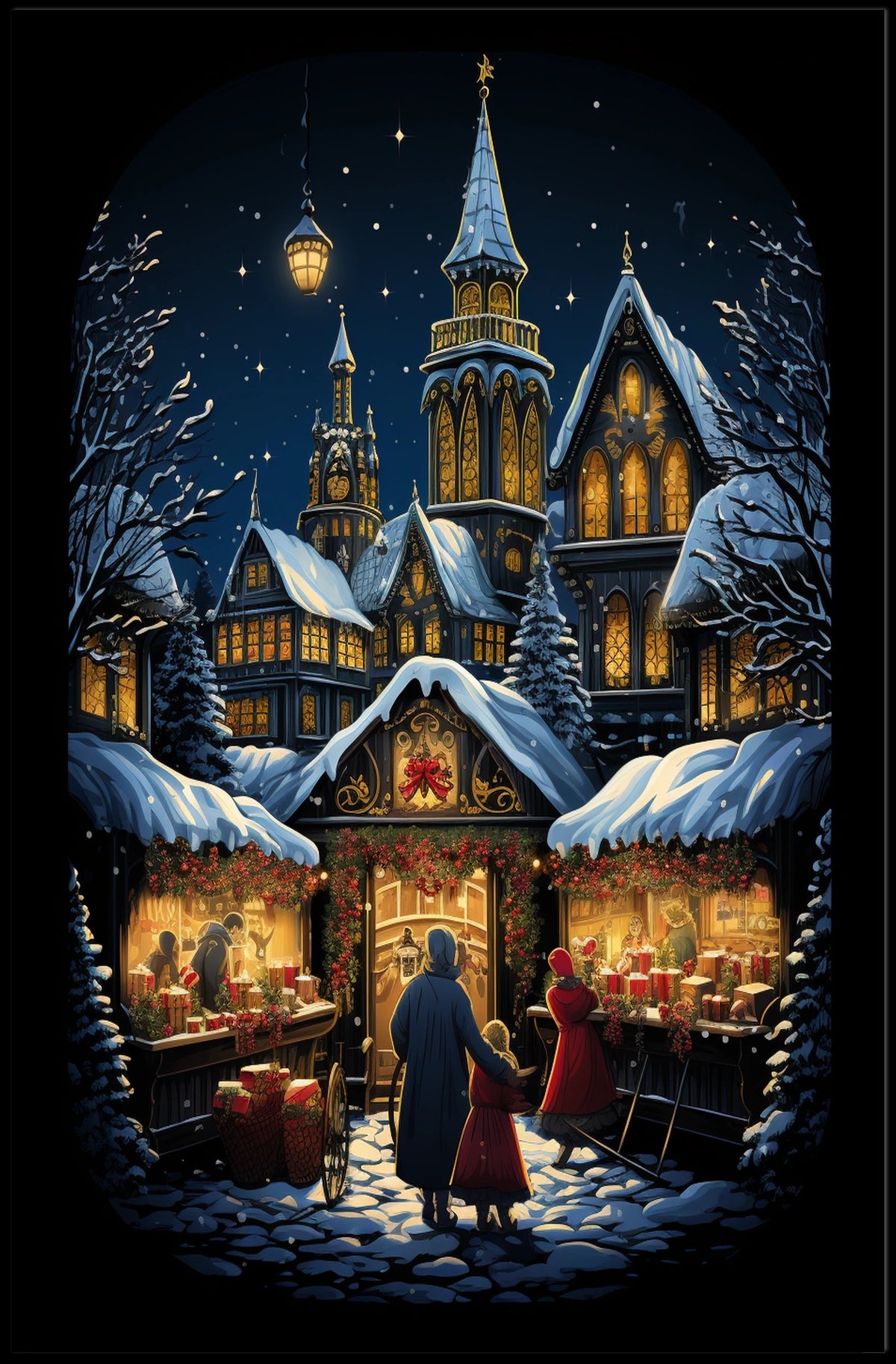 Enchanted Winter Market Poster