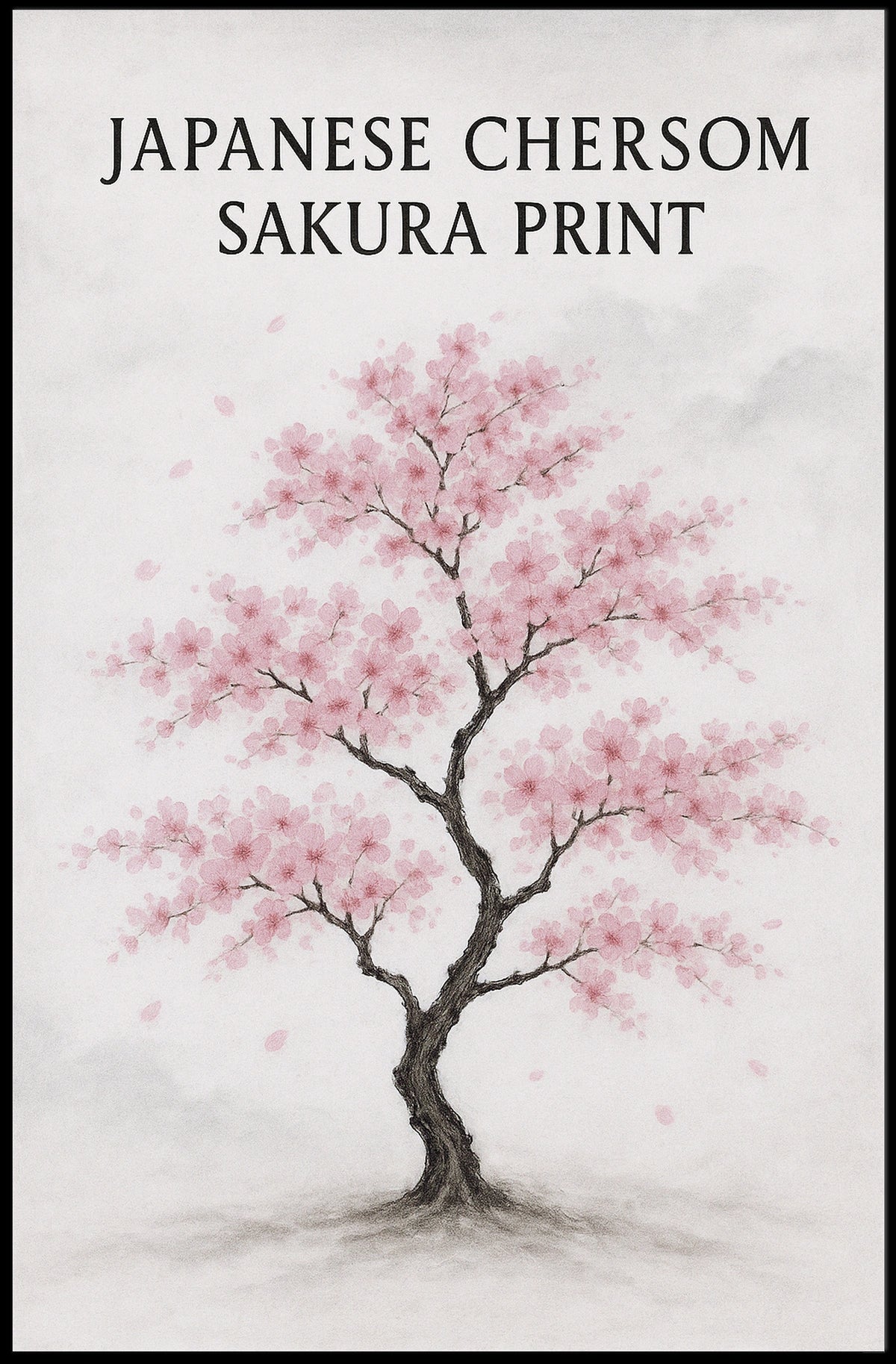 Japanese Sakura Print Poster