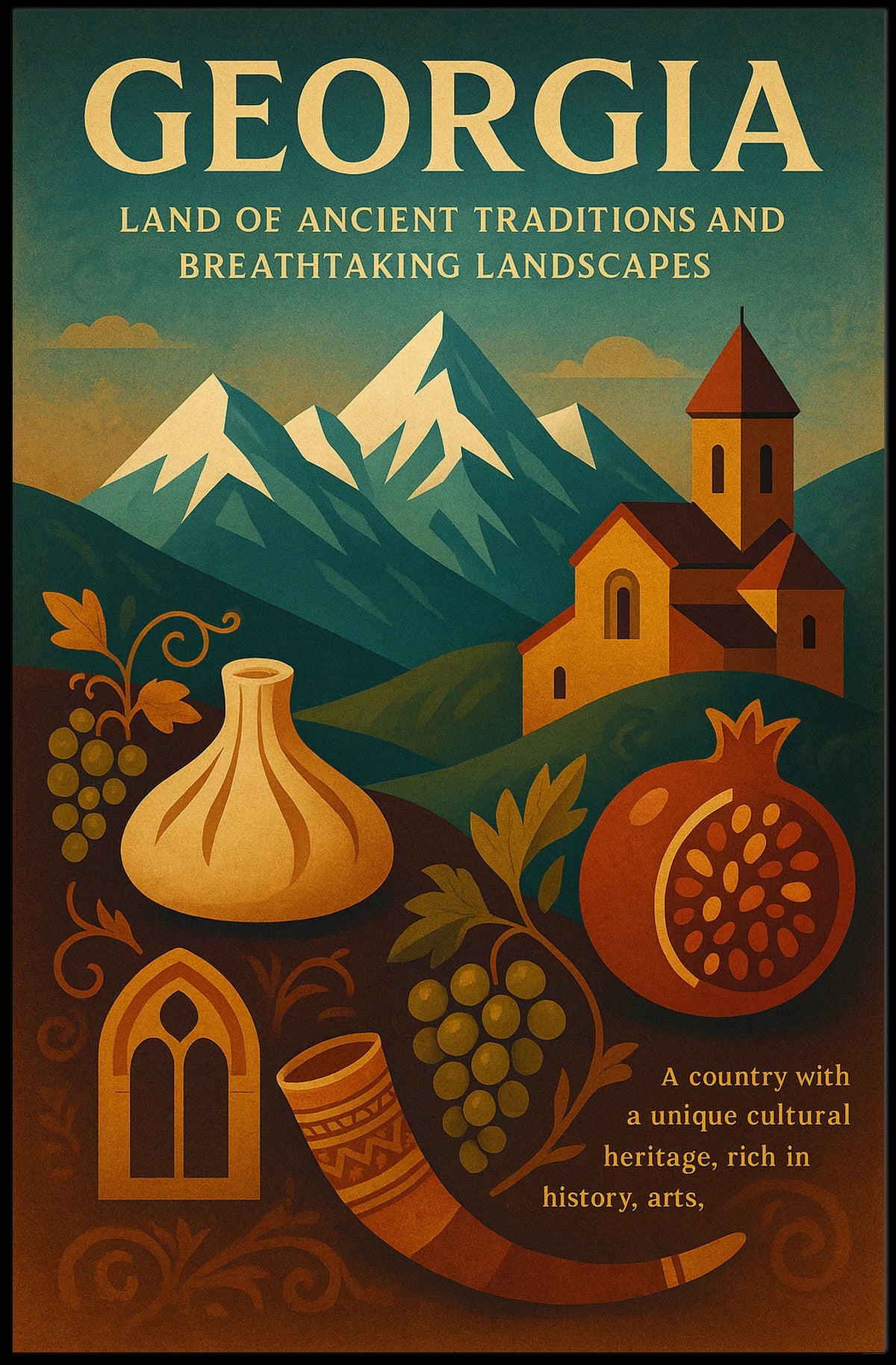 Georgia Land Of Ancient Traditions Poster