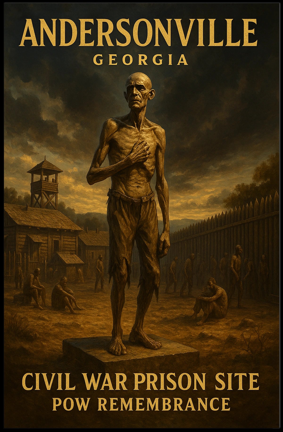 Andersonville Civil War Prison Site Poster