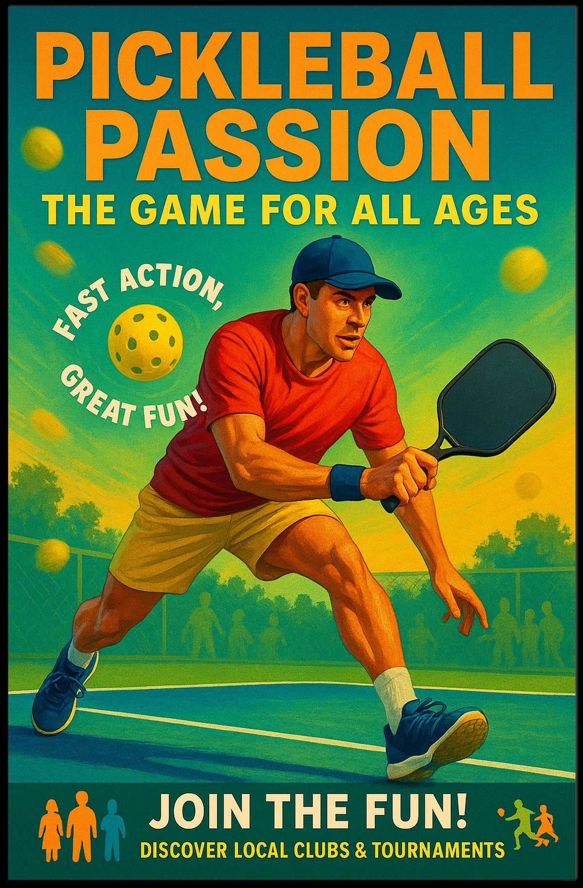 Pickleball Passion Poster