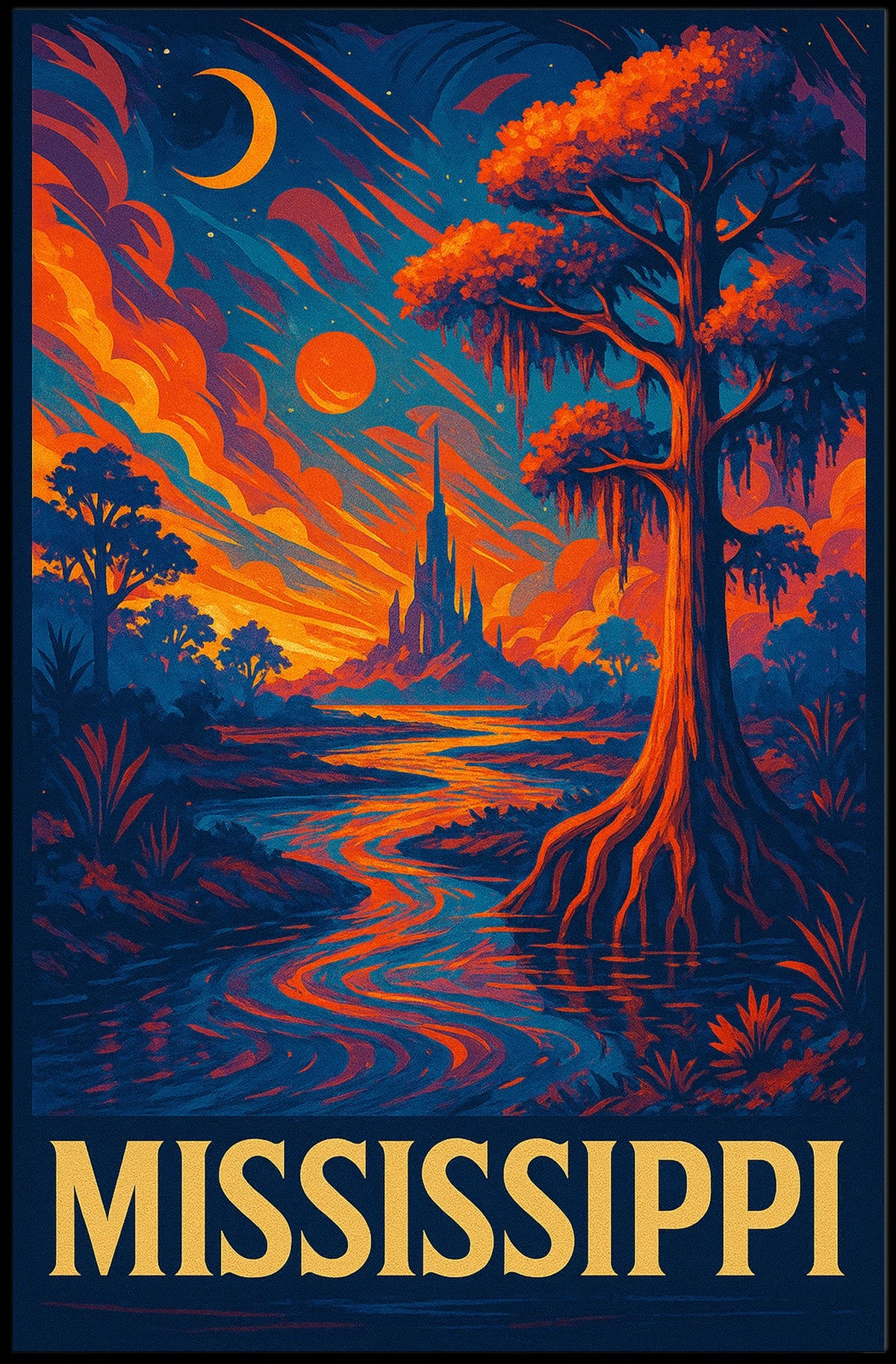 Mississippi Dreamscape Poster