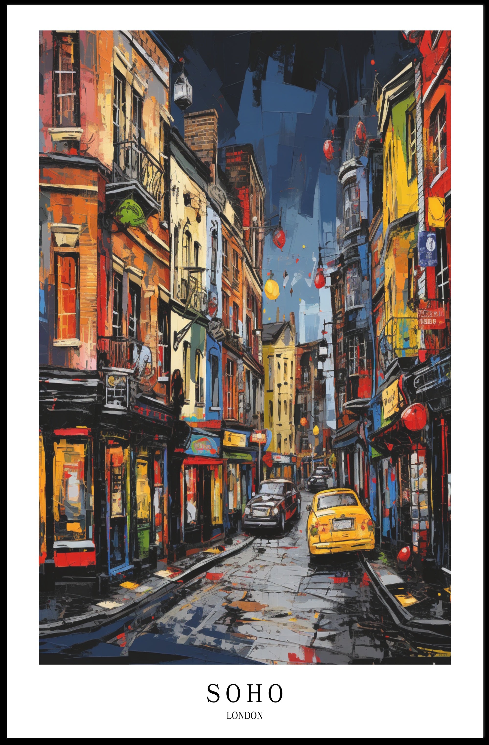 Soho Streetscape Poster PosterGoat