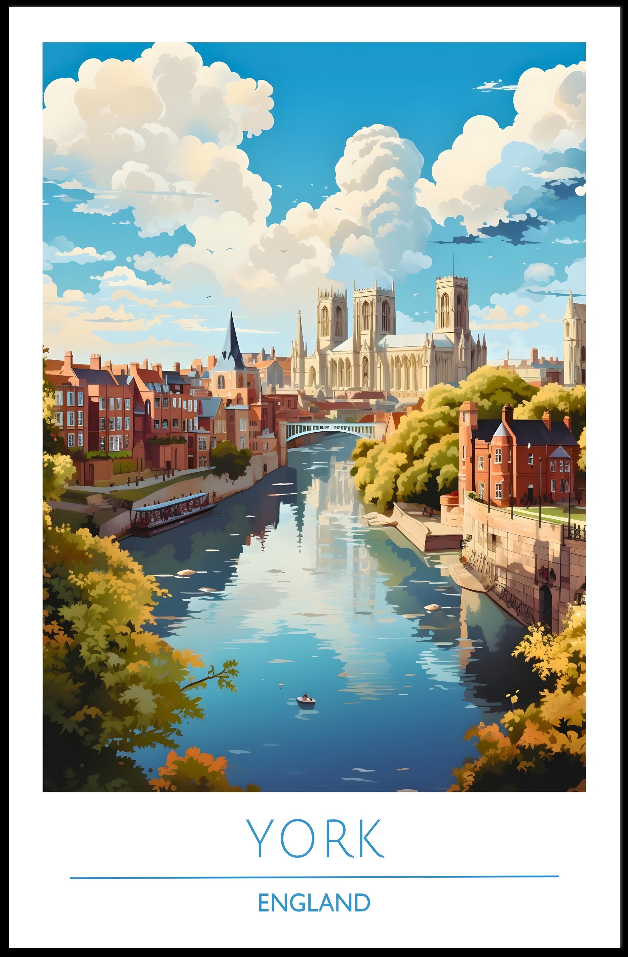York Cityscape Poster