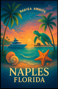 Naples, Florida Paradise Awaits Poster