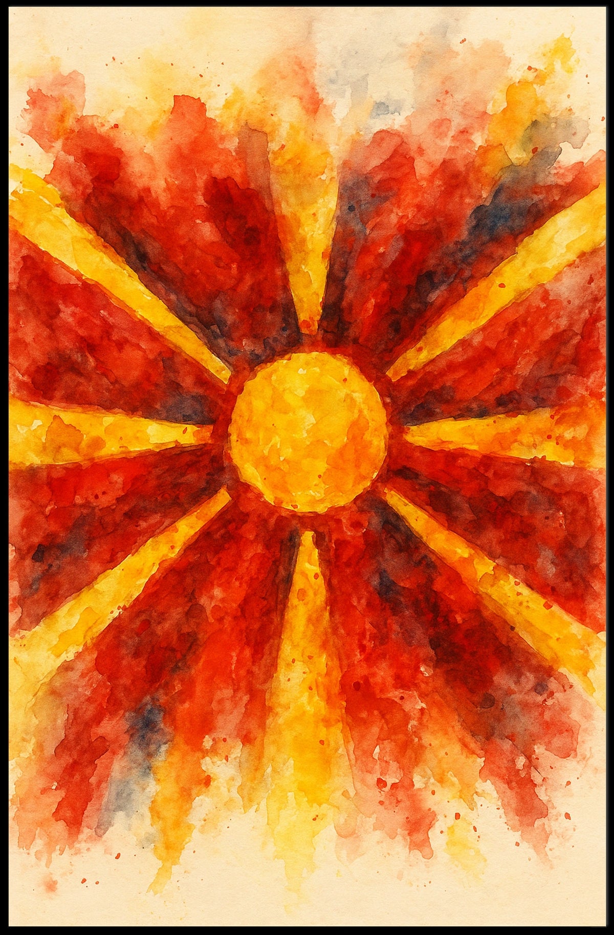 Radiant Sunburst Poster