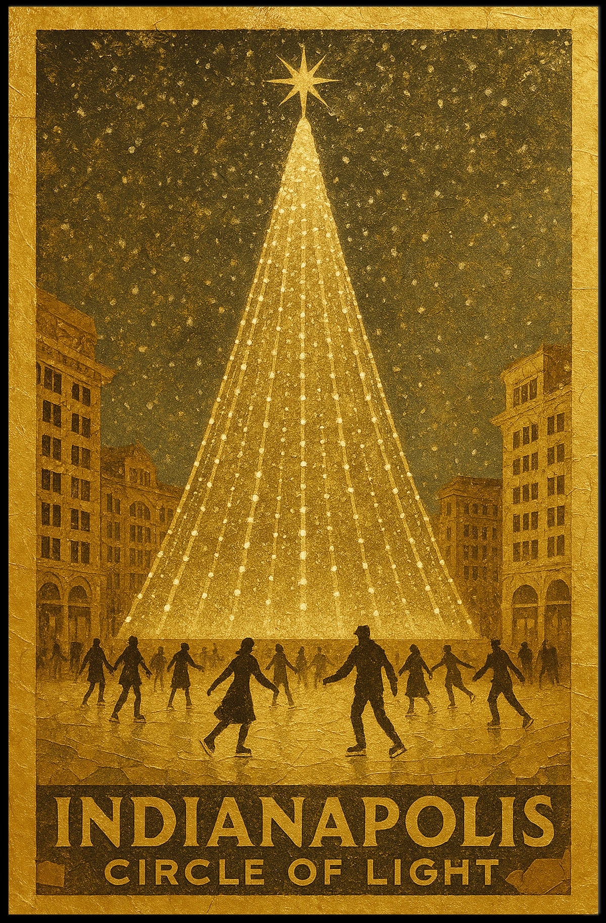 Indianapolis Circle Of Light Poster