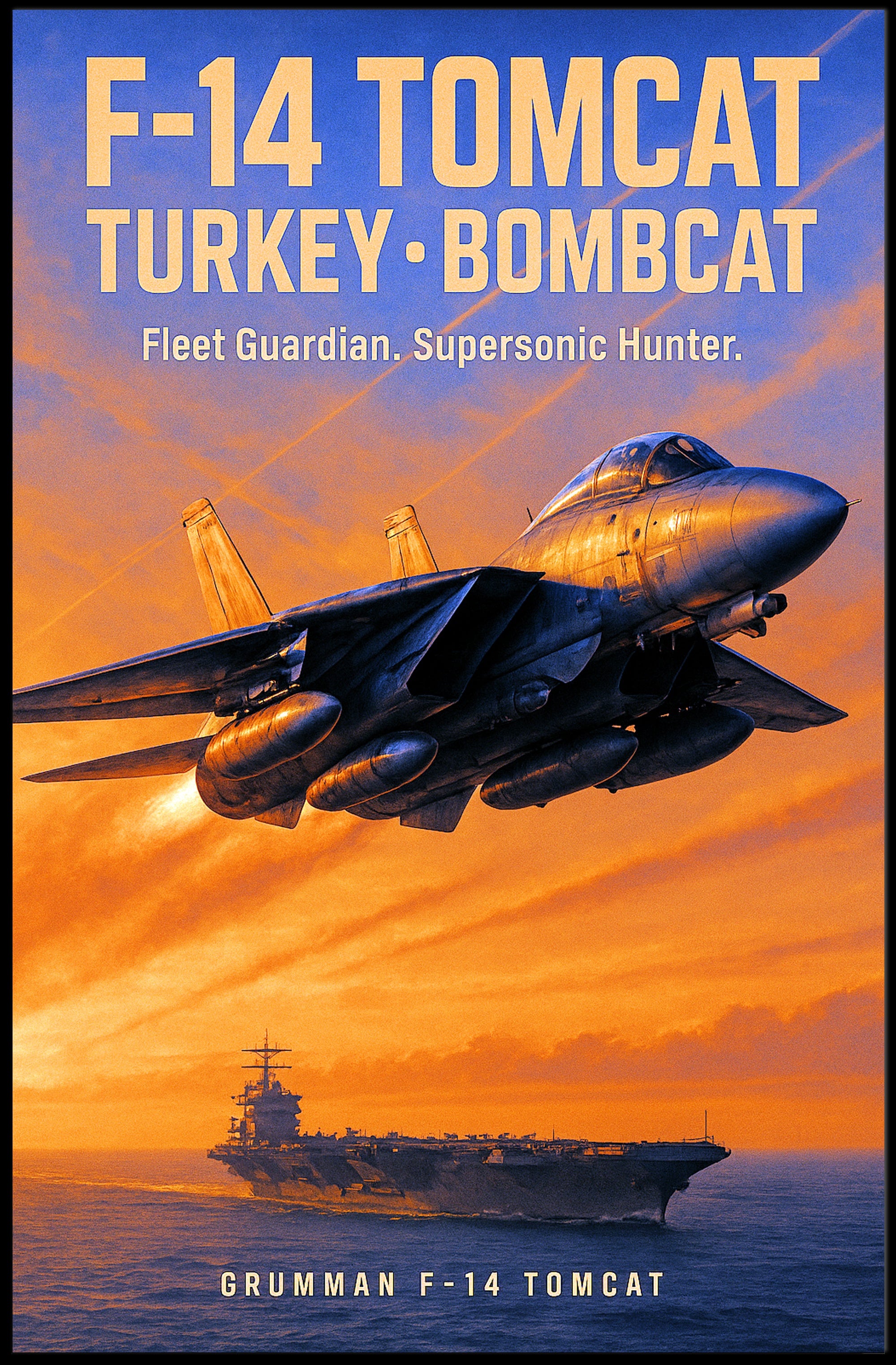 F-14 Tomcat Fleet Guardian Poster PosterGoat
