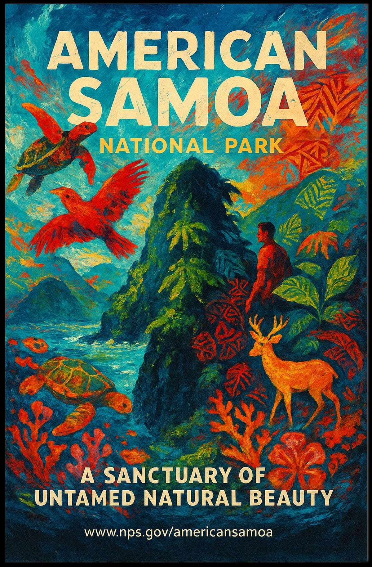 American Samoa Exquisite Nature National Park Poster