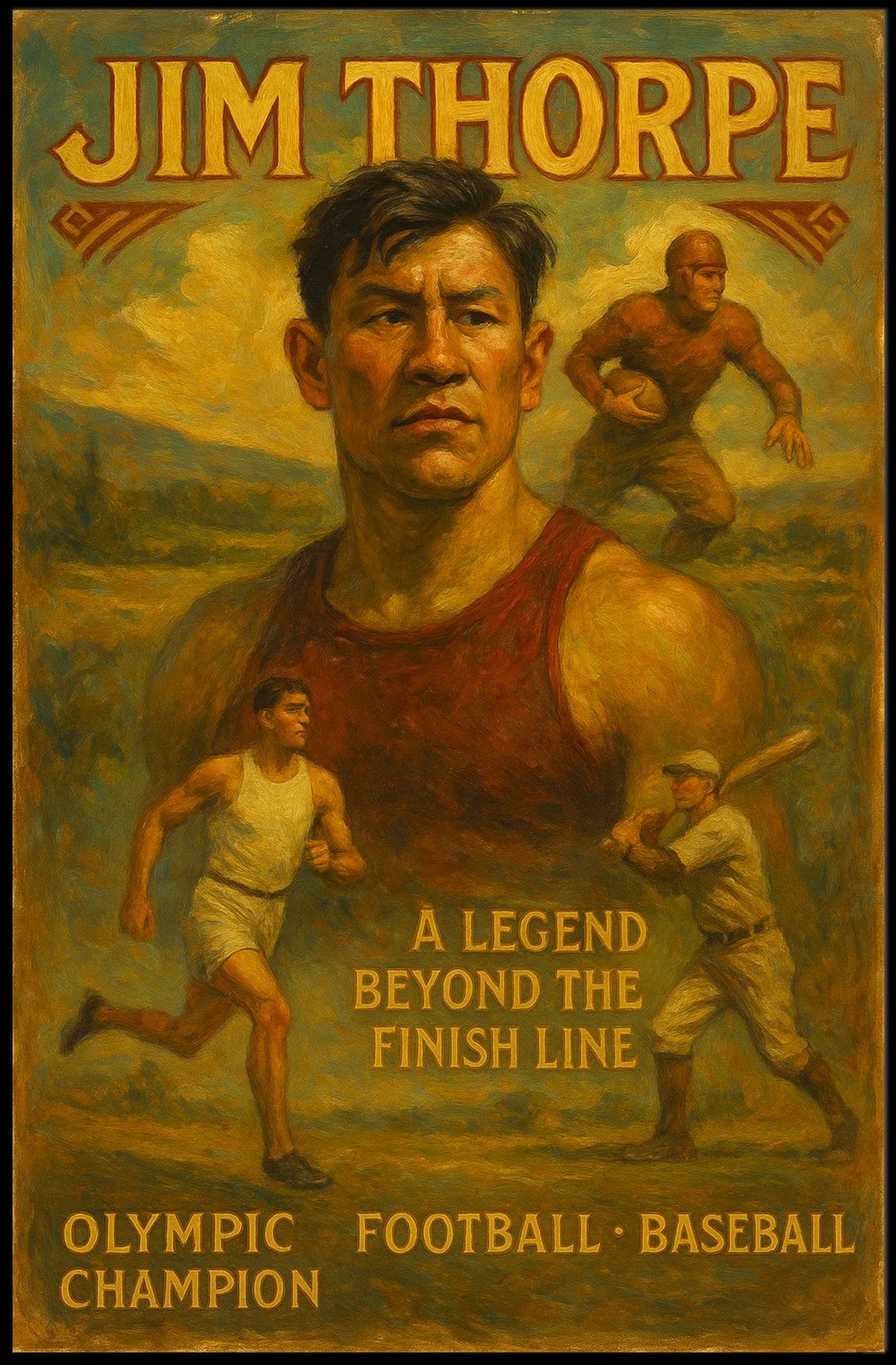 Jim Thorpe A Legend Beyond the Finish Line Jim Thorpe Poster