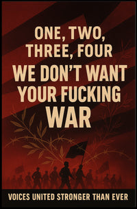 Voices United Against War Poster