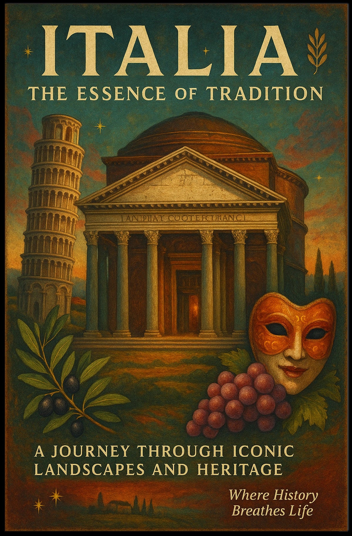 Italia The Essence Of Tradition Poster