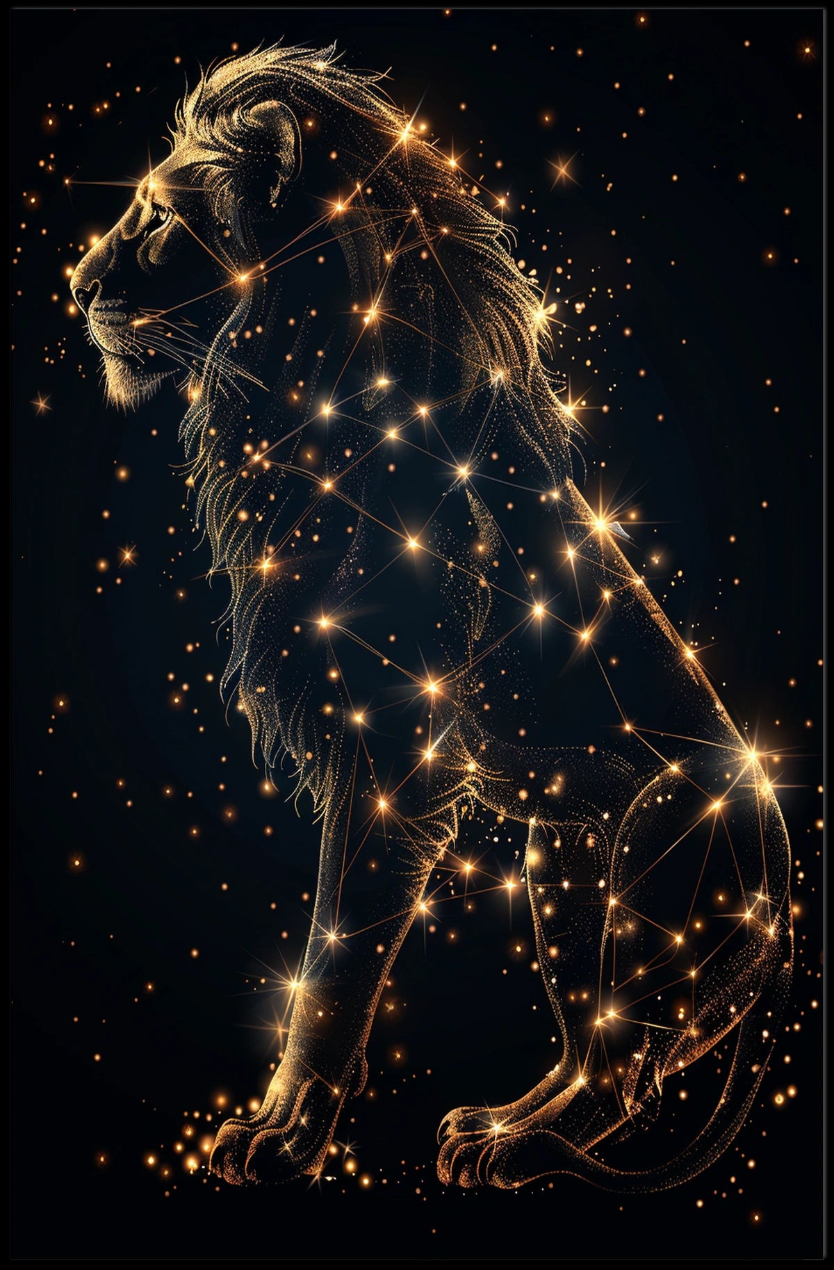 Celestial Lion Poster