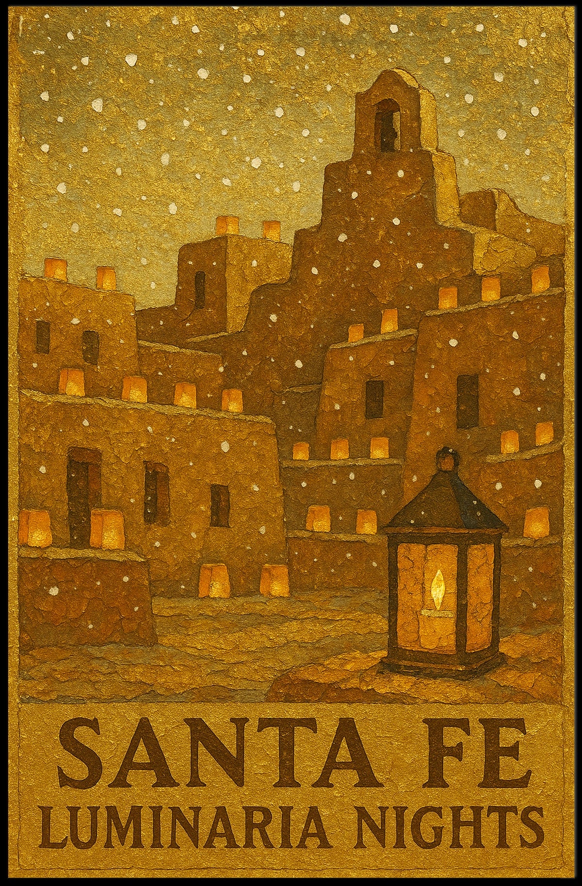 Santa Fe Luminaria Nights Poster