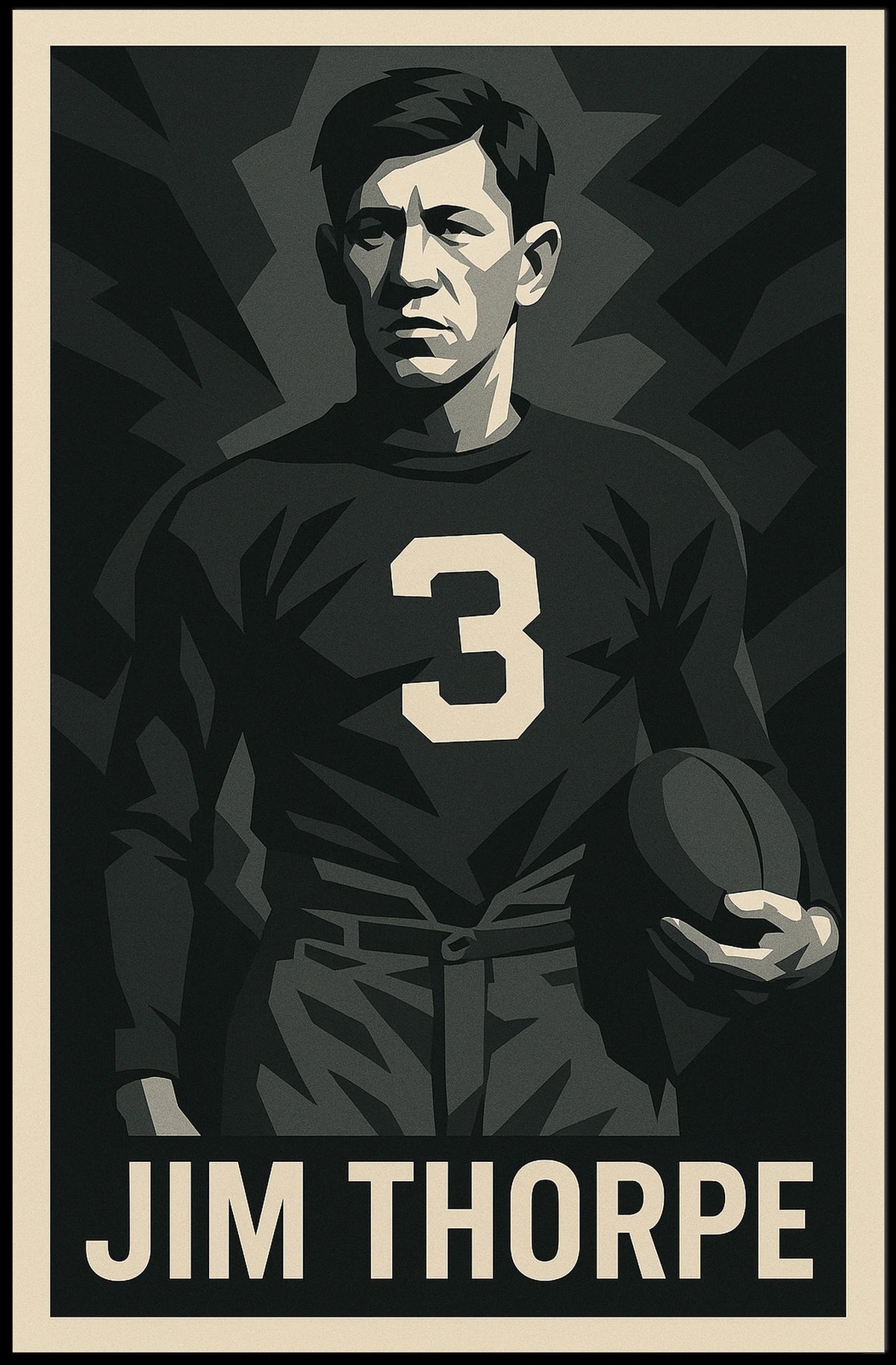 Jim Thorpe Athletic Legend Poster