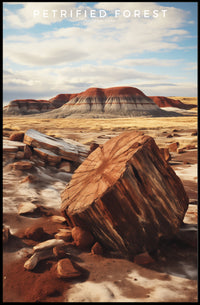 Petrified Forest Travel Poster Vintage National Park