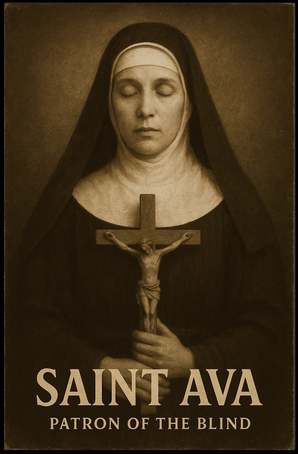 Saint Ava Patron Of The Blind Poster