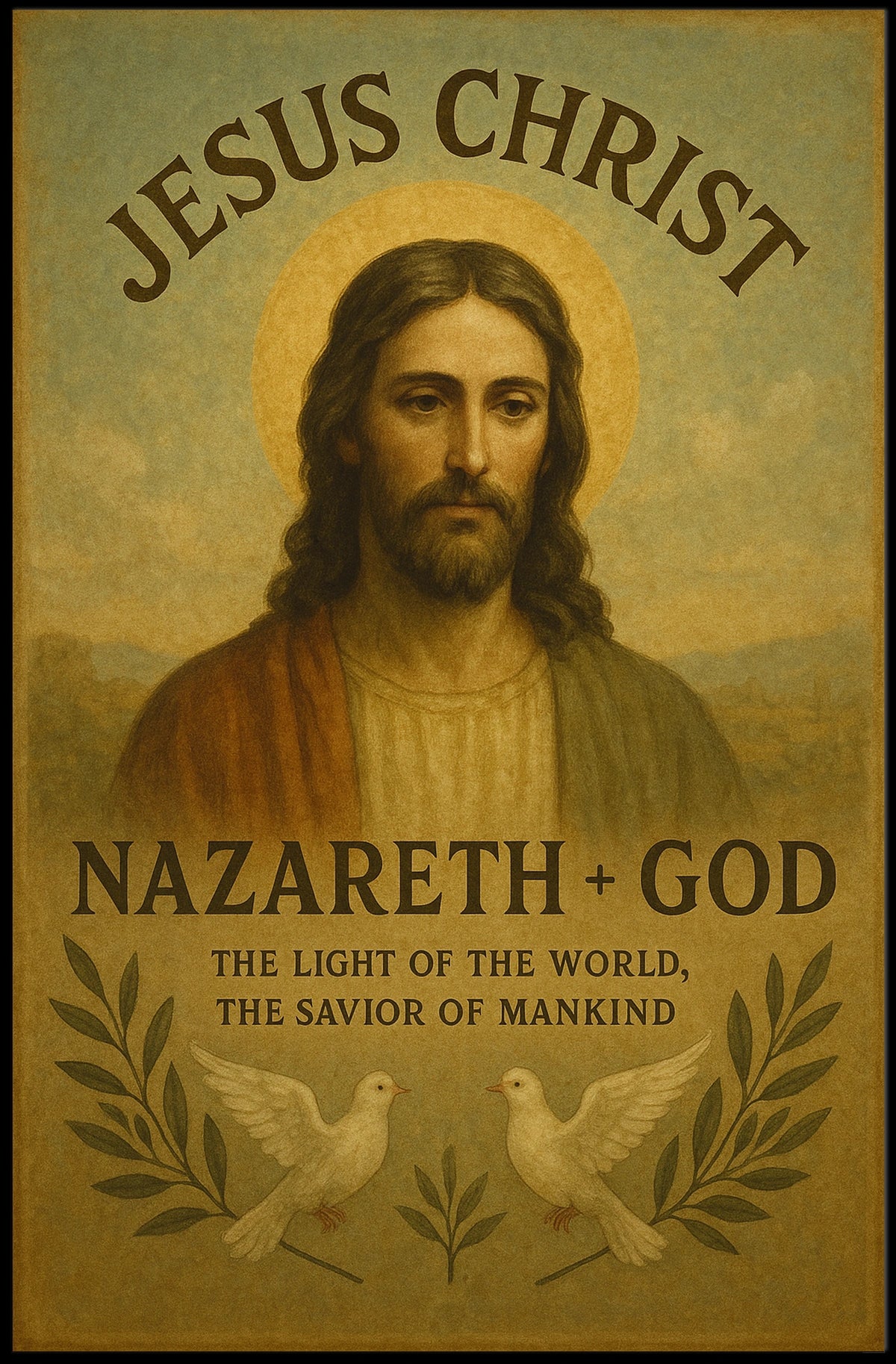 Jesus Christ The Light of the World Poster