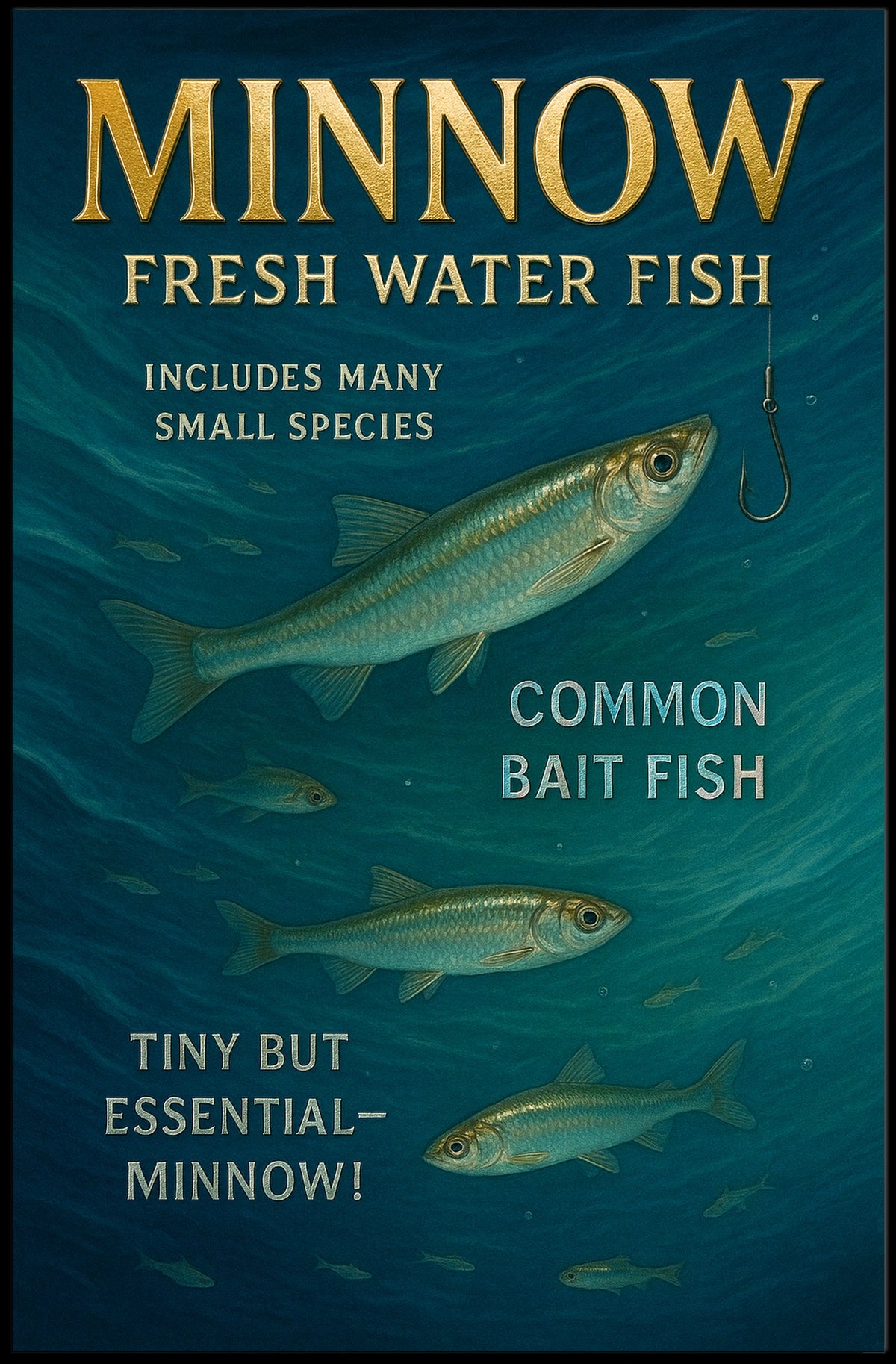 Minnow Essential Freshwater Fish Poster