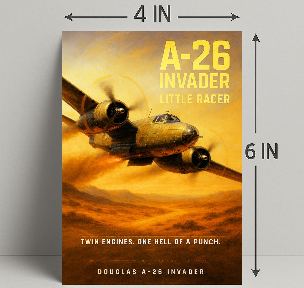 Douglas A-26 Invader Little Racer Poster PosterGoat