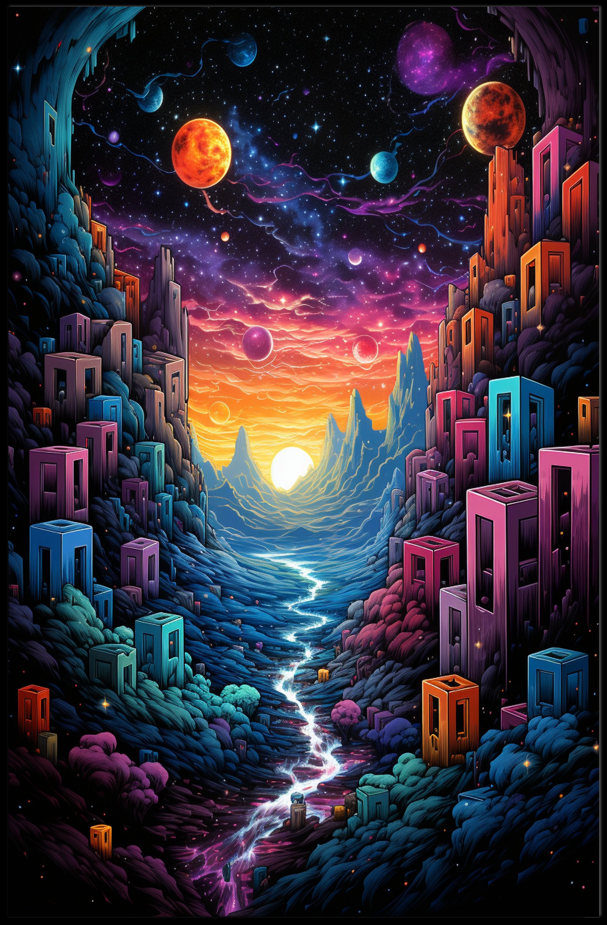 Cosmic Dreamscape Poster PosterGoat