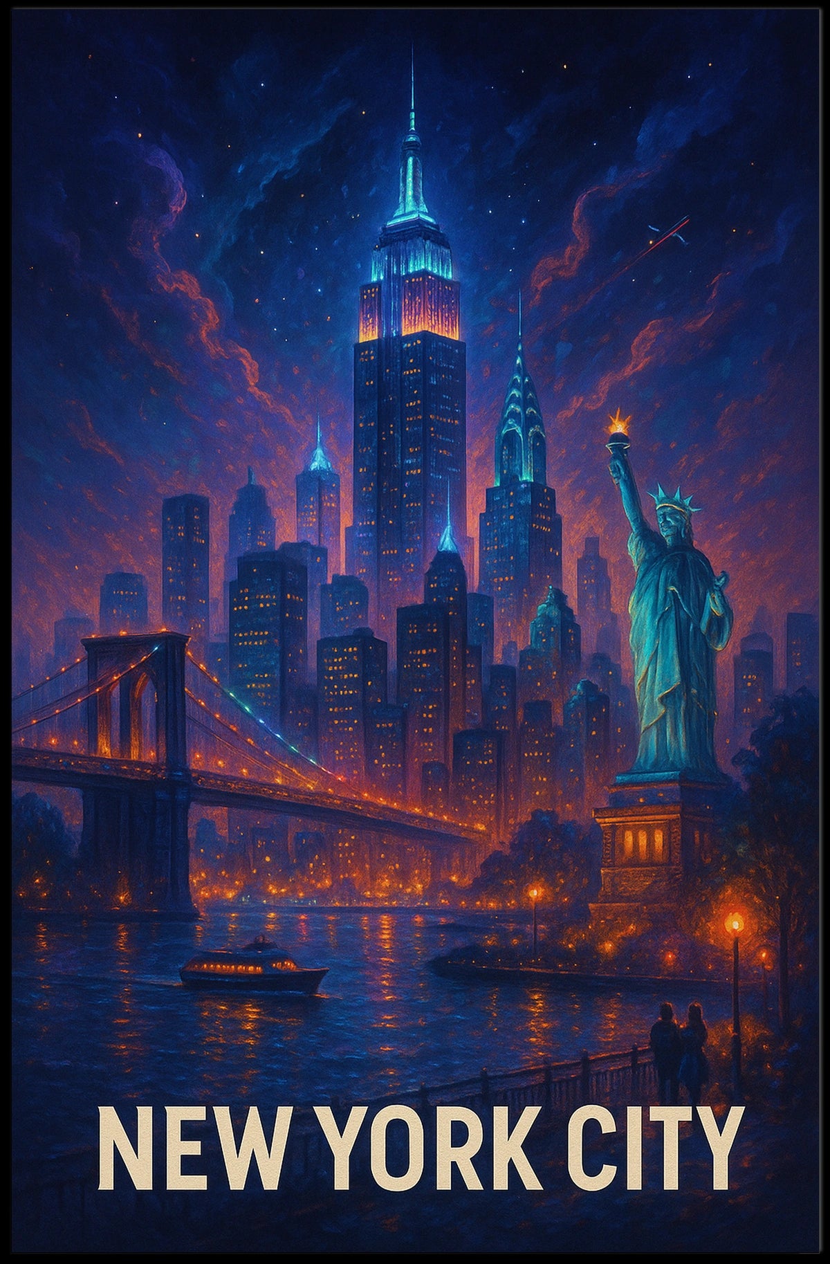 New York City Skyline Poster