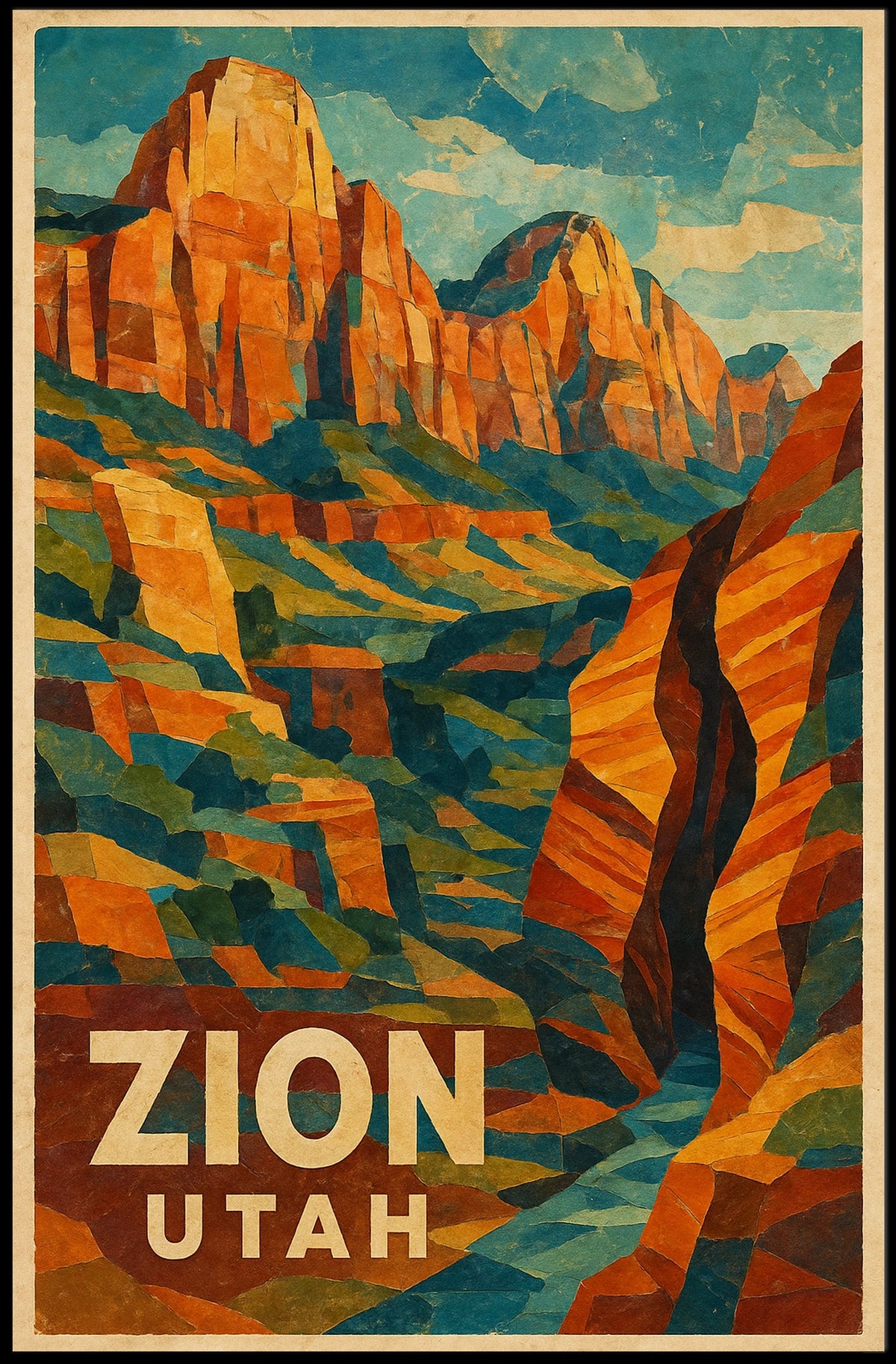 Zion National Park Poster
