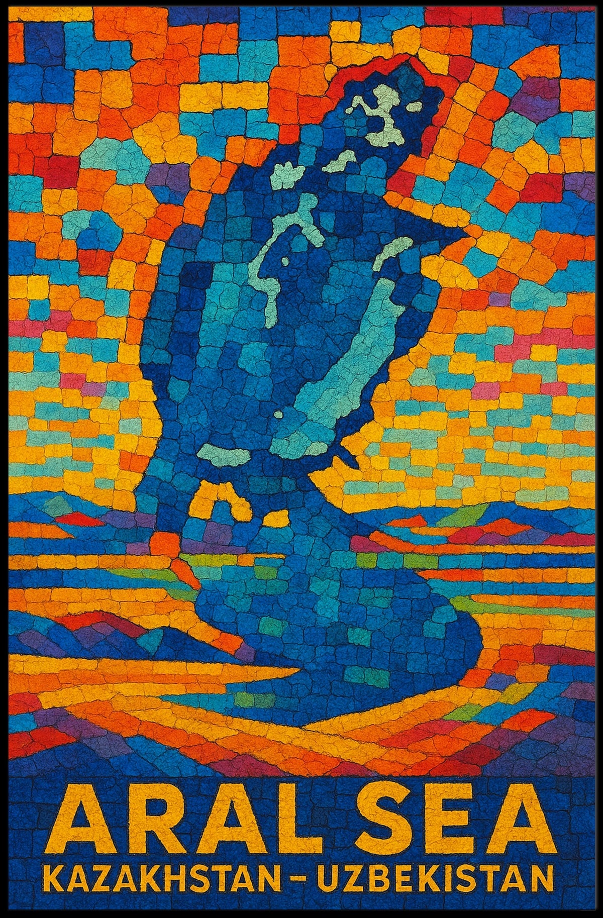 Aral Sea Kazakhstan And Uzbekistan Poster