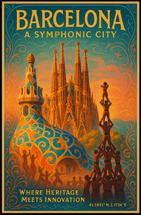 Barcelona A Symphonic City Poster
